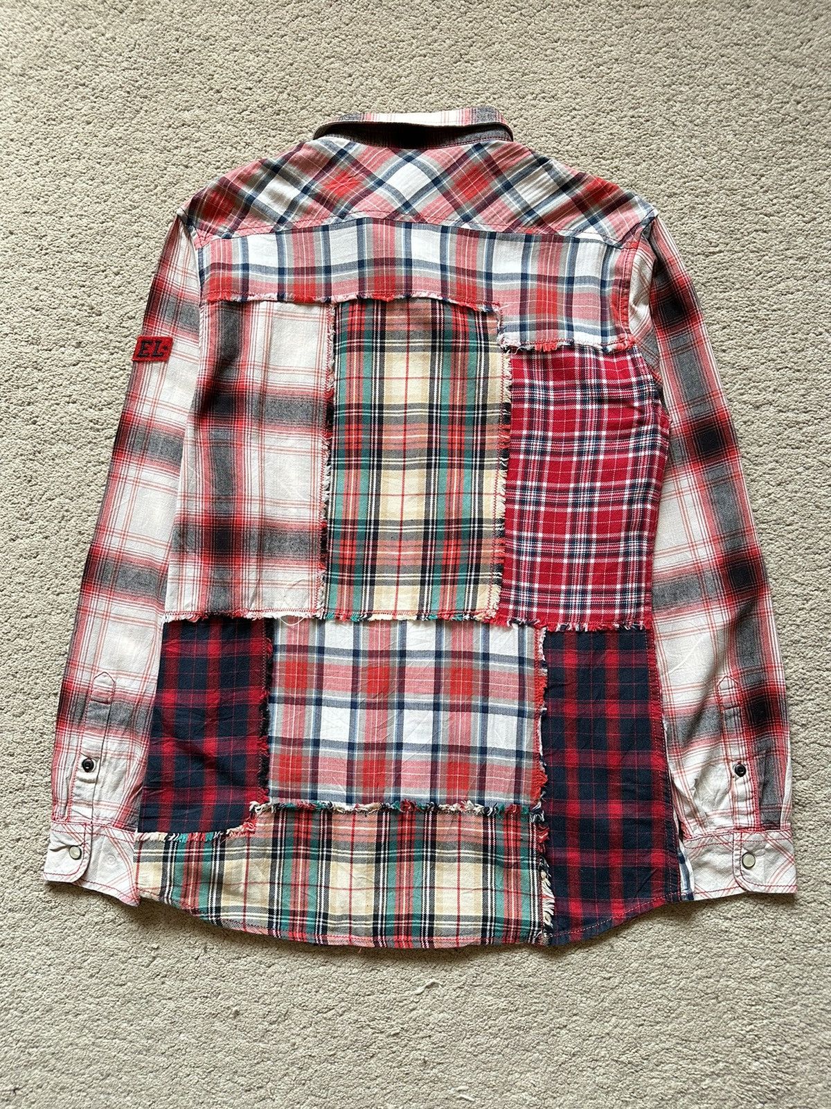 Diesel 2000s Diesel Patchwork Shirt Size US S / EU 44-46 / 1 - 10 Thumbnail