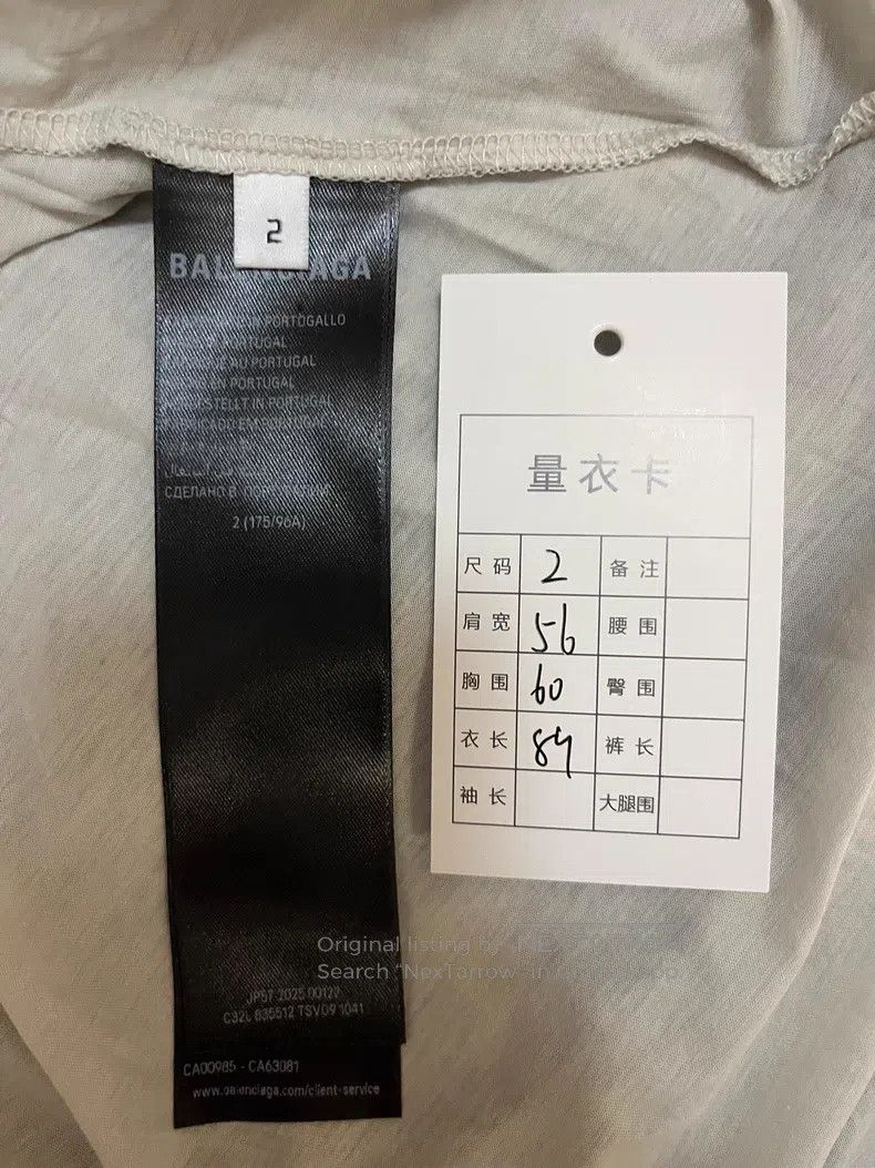 Balenciaga Balenciaga Round Neck Letter Ultra Loose Back Double Layer Size US M / EU 48-50 / 2 - 4 Thumbnail