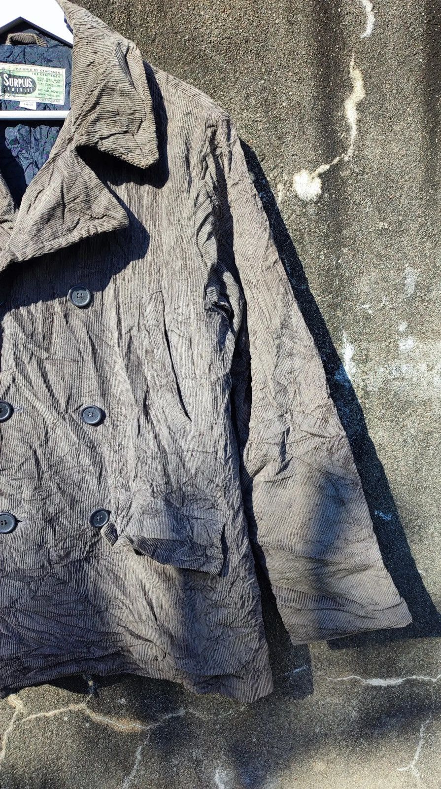 Vintage Vintage Surplus Seminary Crinkle Gray Work Jacket Size US L / EU 52-54 / 3 - 6 Thumbnail