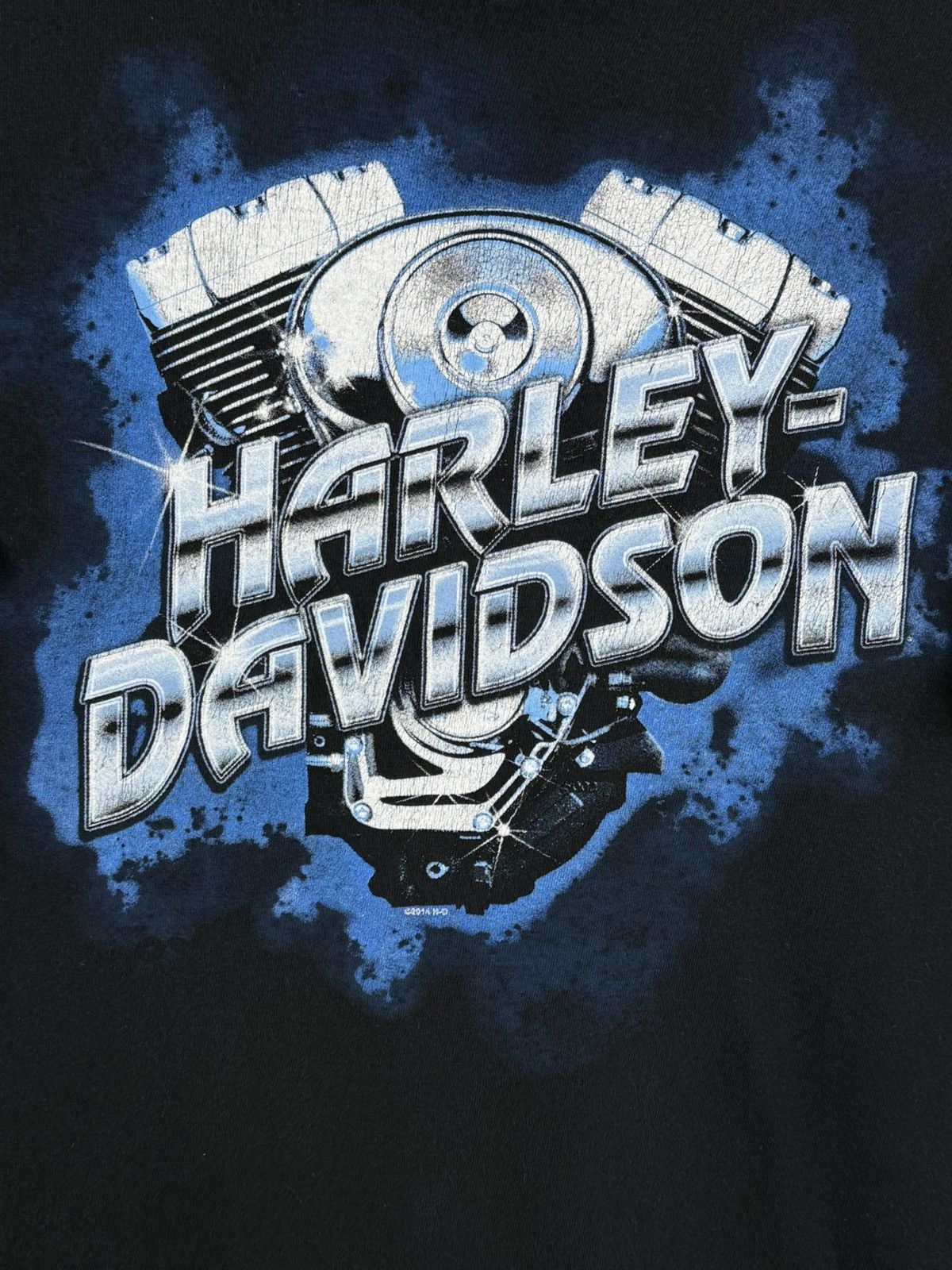 Harley Davidson Vintage Harley Davidson Tuttingen Germany 2011 T-Shirt ~L Size US XL / EU 56 / 4 - 2 Thumbnail