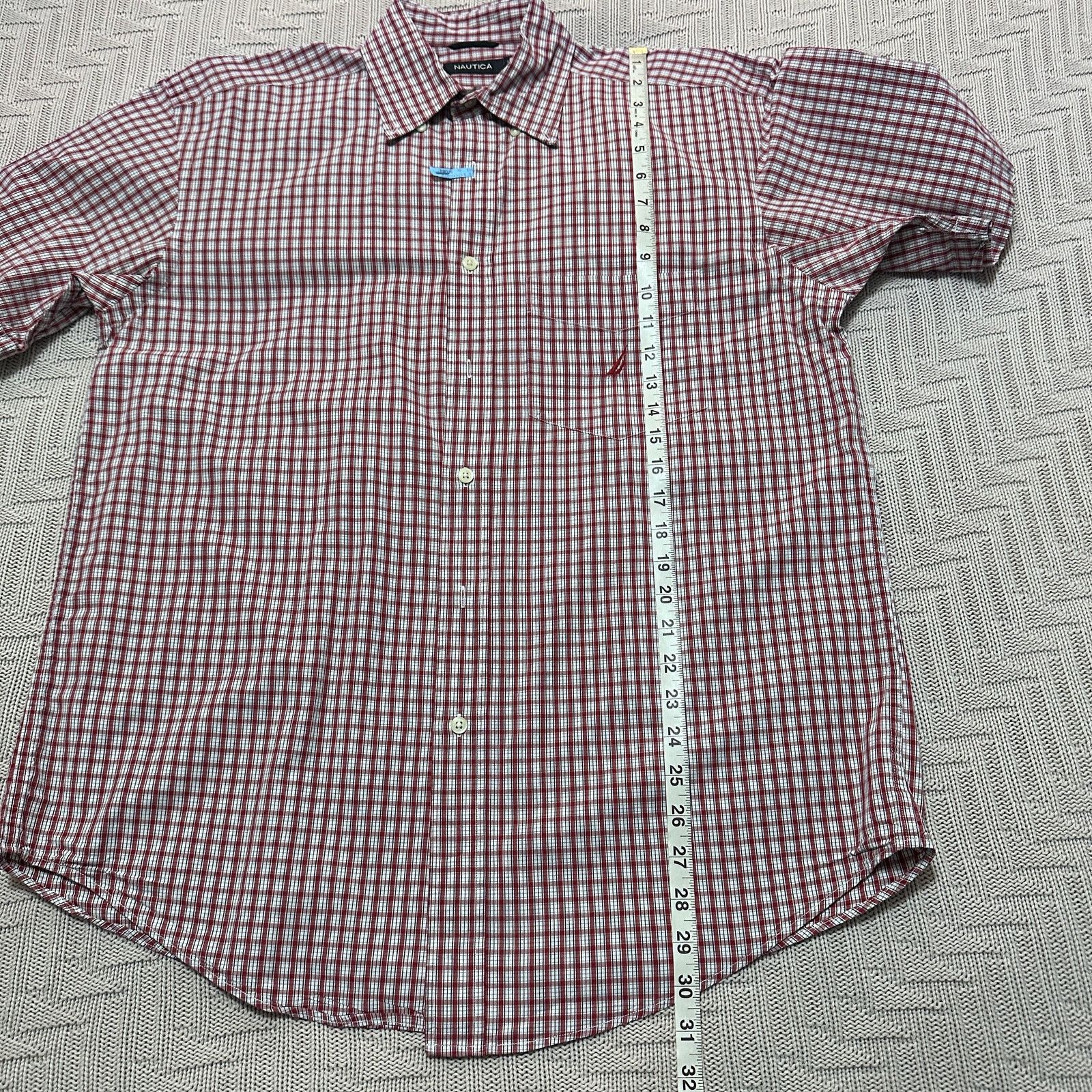 Nautica Nautica red plaid short sleeve button down Size US L / EU 52-54 / 3 - 7 Thumbnail