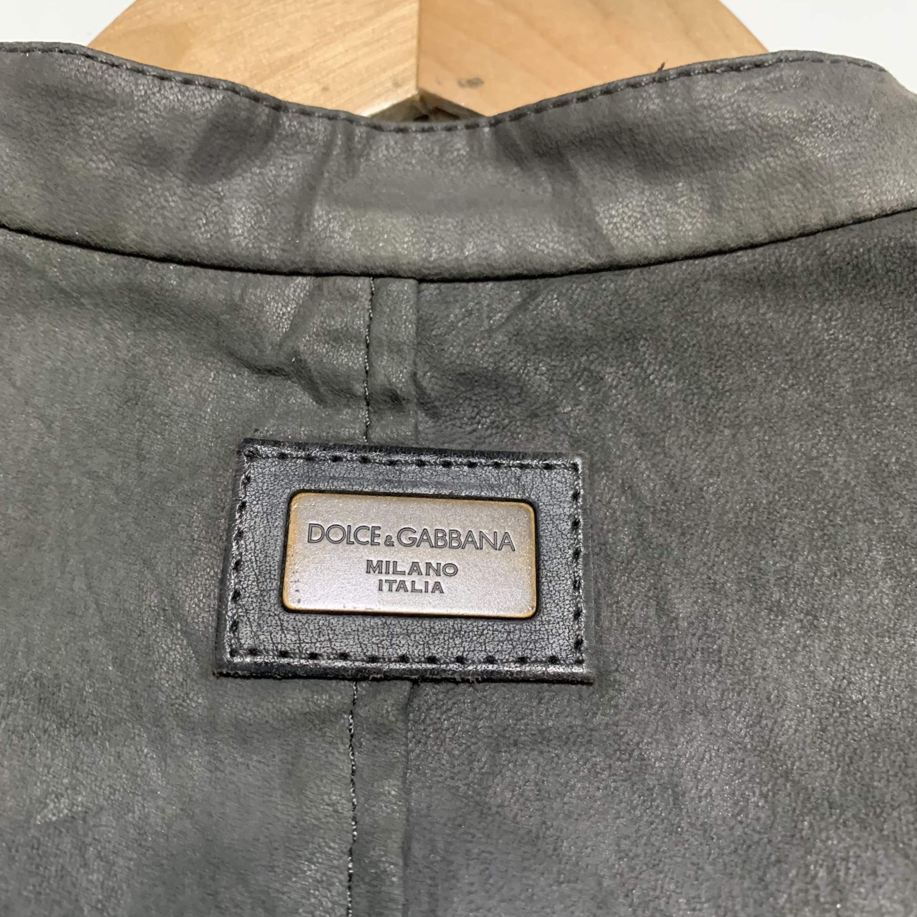 Dolce & Gabbana Dolce & Gabbana Lamb Leather Jacket Size M / US 6-8 / IT 42-44 - 9 Thumbnail