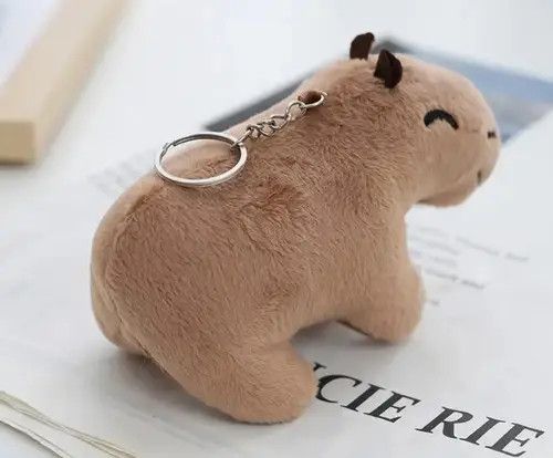 Jewelry Yoshiko x Ahata Cute Capybara Plush Toy Key Chain Size ONE SIZE - 8 Thumbnail