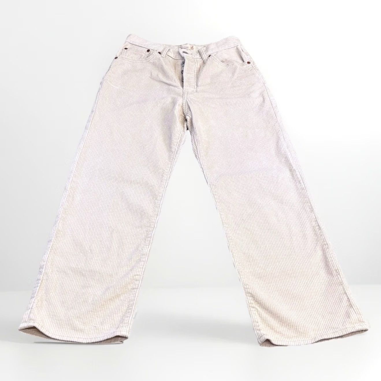 Levi's VINTAGE Levi’s Ribcage Straight Corduroy Jeans W27” L29” zip fly pant Women’s UK8 Used Size 27" / US 4 / IT 40 - 2 Thumbnail