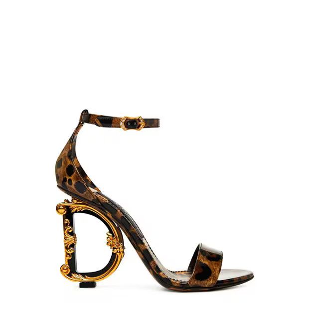 Dolce & Gabbana o1g2r1mq1024 Heeled Sandals in Leopard Size US 8 / IT 38 - 1 Thumbnail