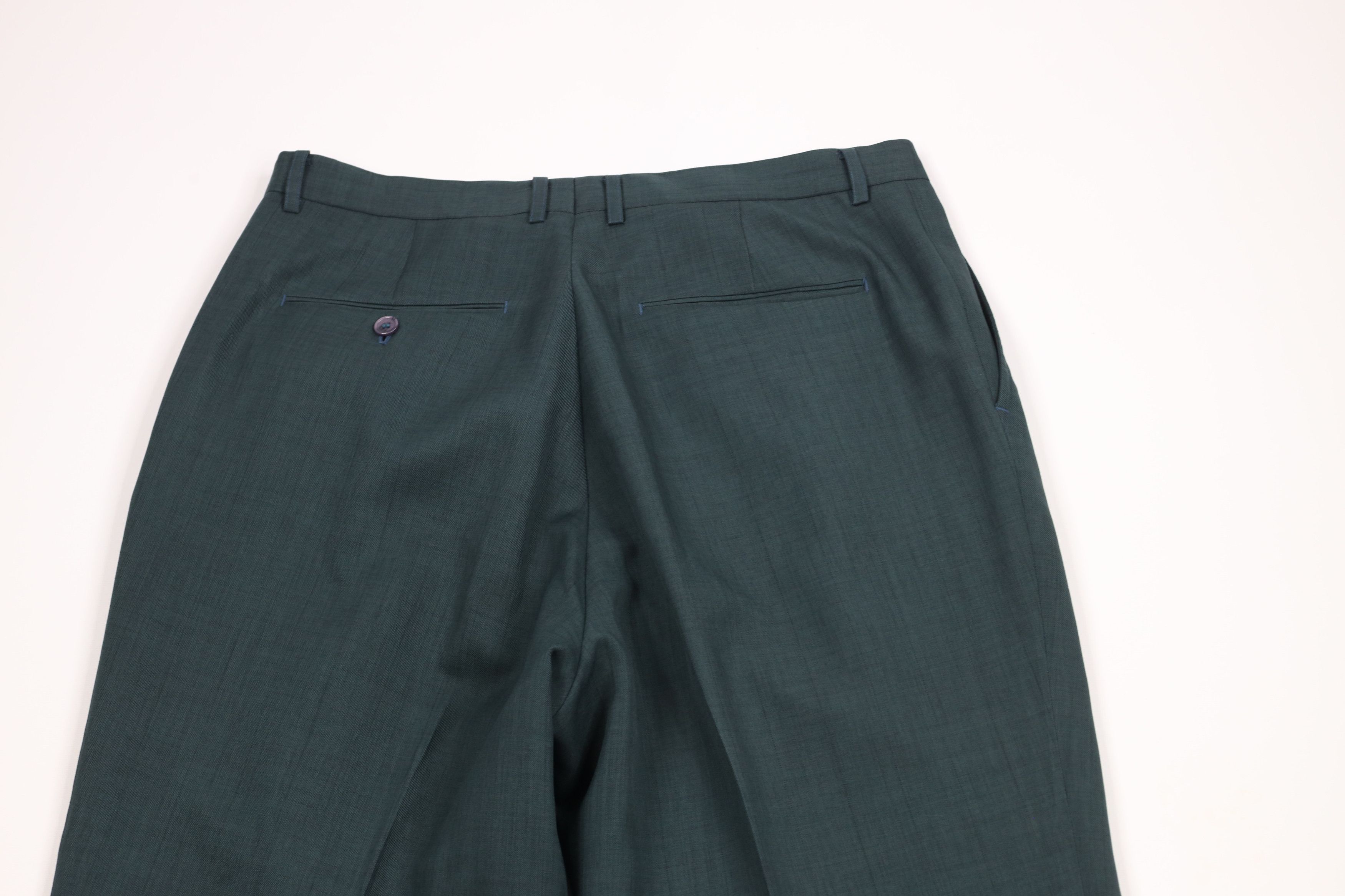 Vintage Vintage 90s Streetwear Wide Leg Chino Pants Heather Green Size US 34 / EU 50 - 13 Thumbnail