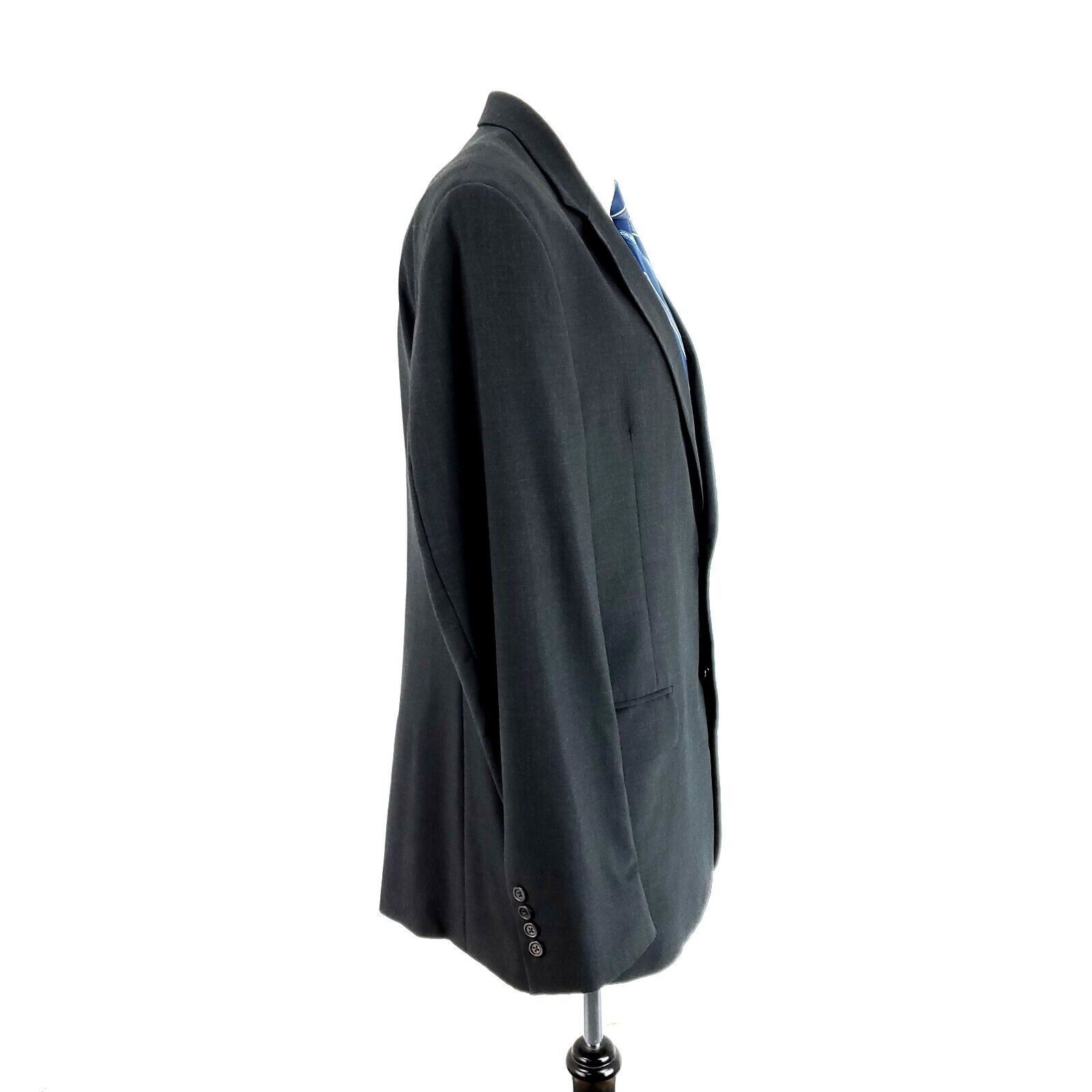 Jos. A. Bank Jos A Bank Wool 2 Button Blazer 42L Gray Size 42L - 6 Thumbnail