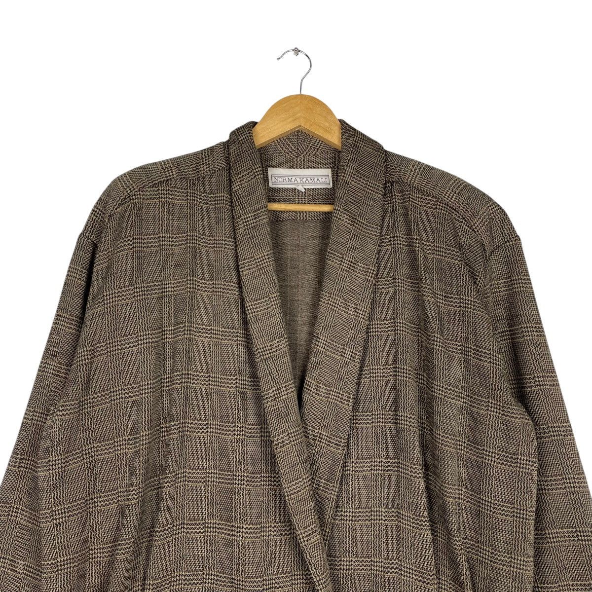 Norma Kamali × Vintage 💥VTG NORMA KAMALI CLASSIC LONGCOAT Size L / US 10 / IT 46 - 2 Thumbnail