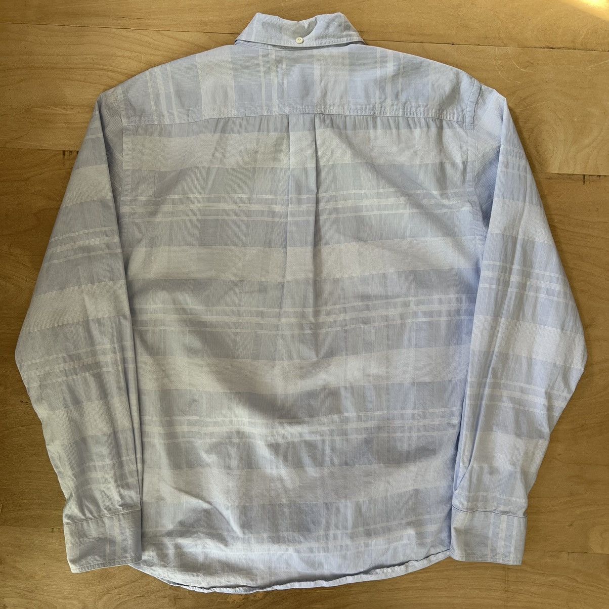 Billy Reid Billy Reid Shirt M Blue Striped Collared Button Up Size US M / EU 48-50 / 2 - 6 Thumbnail