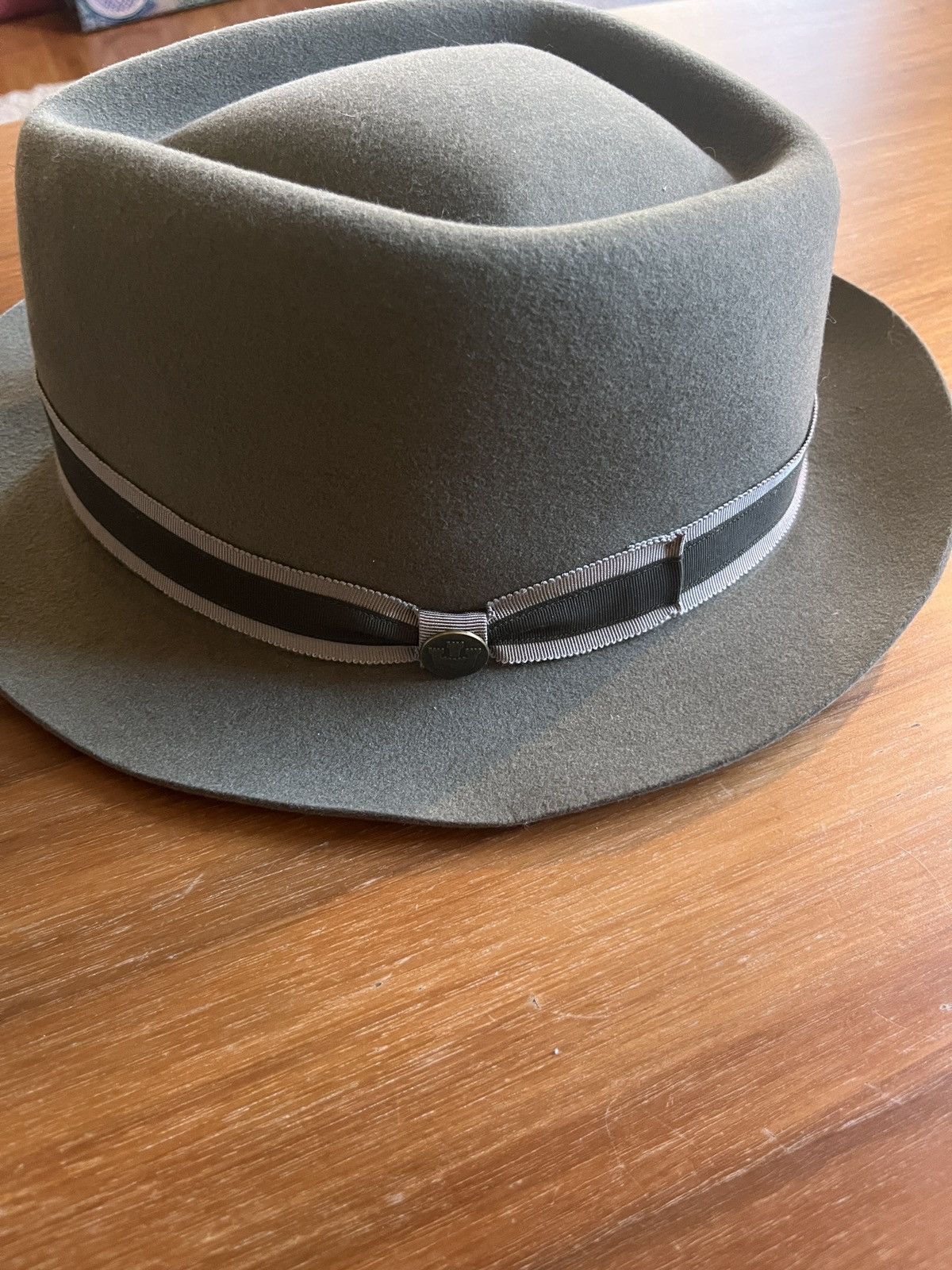 Goorin Bros. Wool Felt Goorin Bros Brothers Fedora Hat Green XXL 7 7/8 Size ONE SIZE - 6 Thumbnail