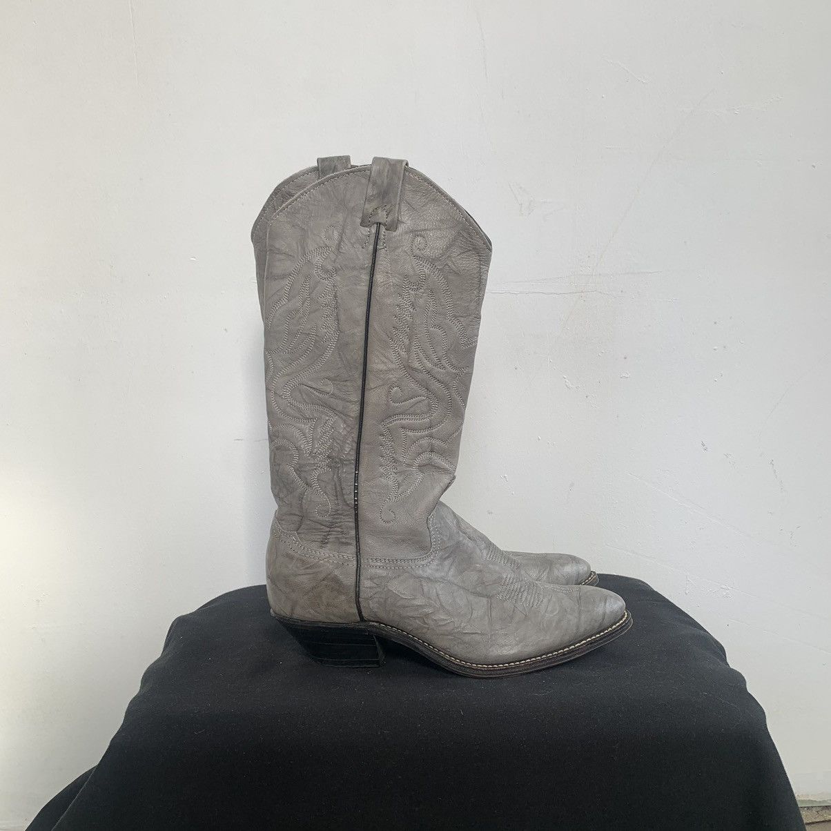 Sendra Vintage sendra style 80s Boot gray Western Cowboy Boots USA Size US 7 / EU 40 - 1 Thumbnail