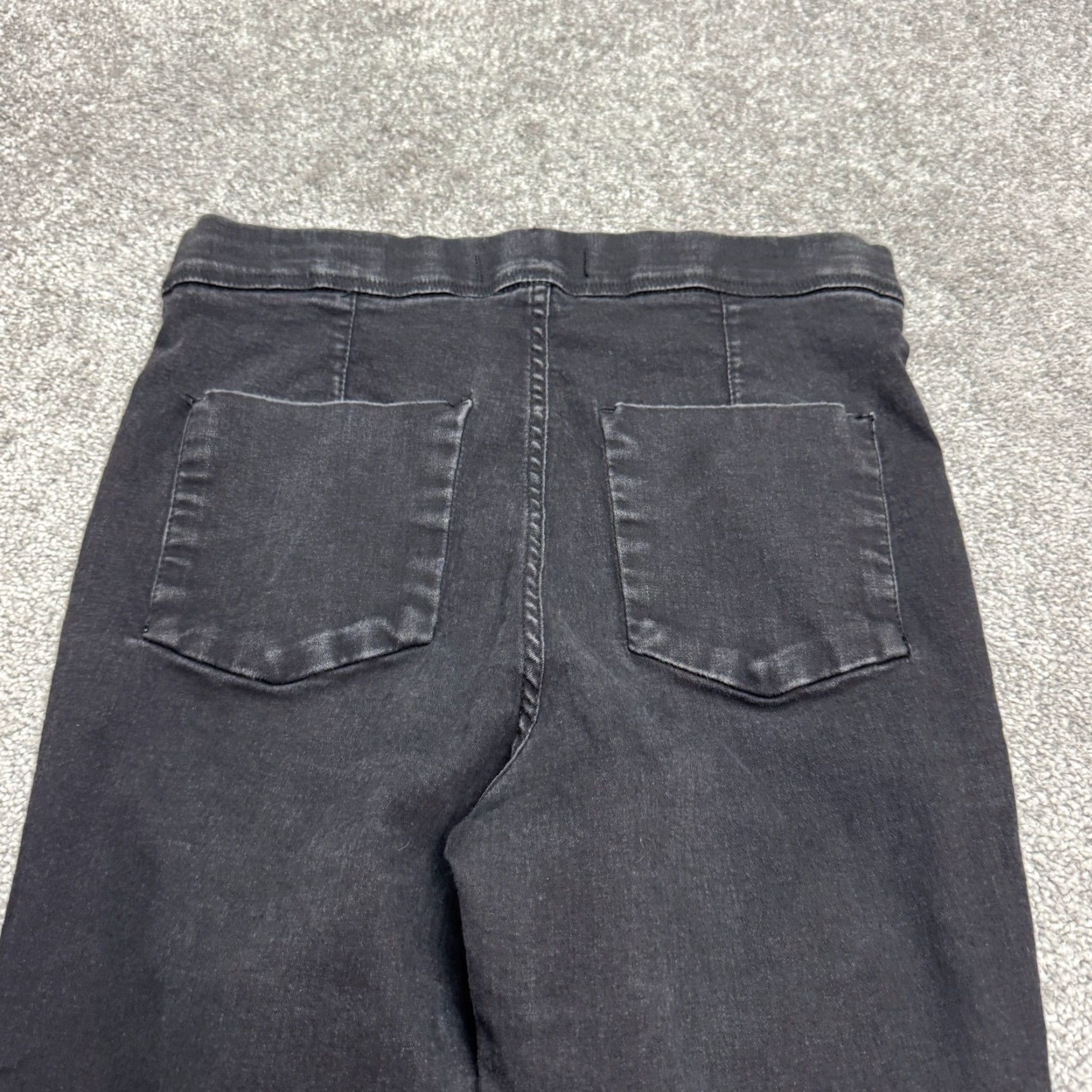 Free People Free People Jeans Jegging 29 Black High Rise Pull-On Slim Stretch Denim Women's Size 29" - 4 Thumbnail