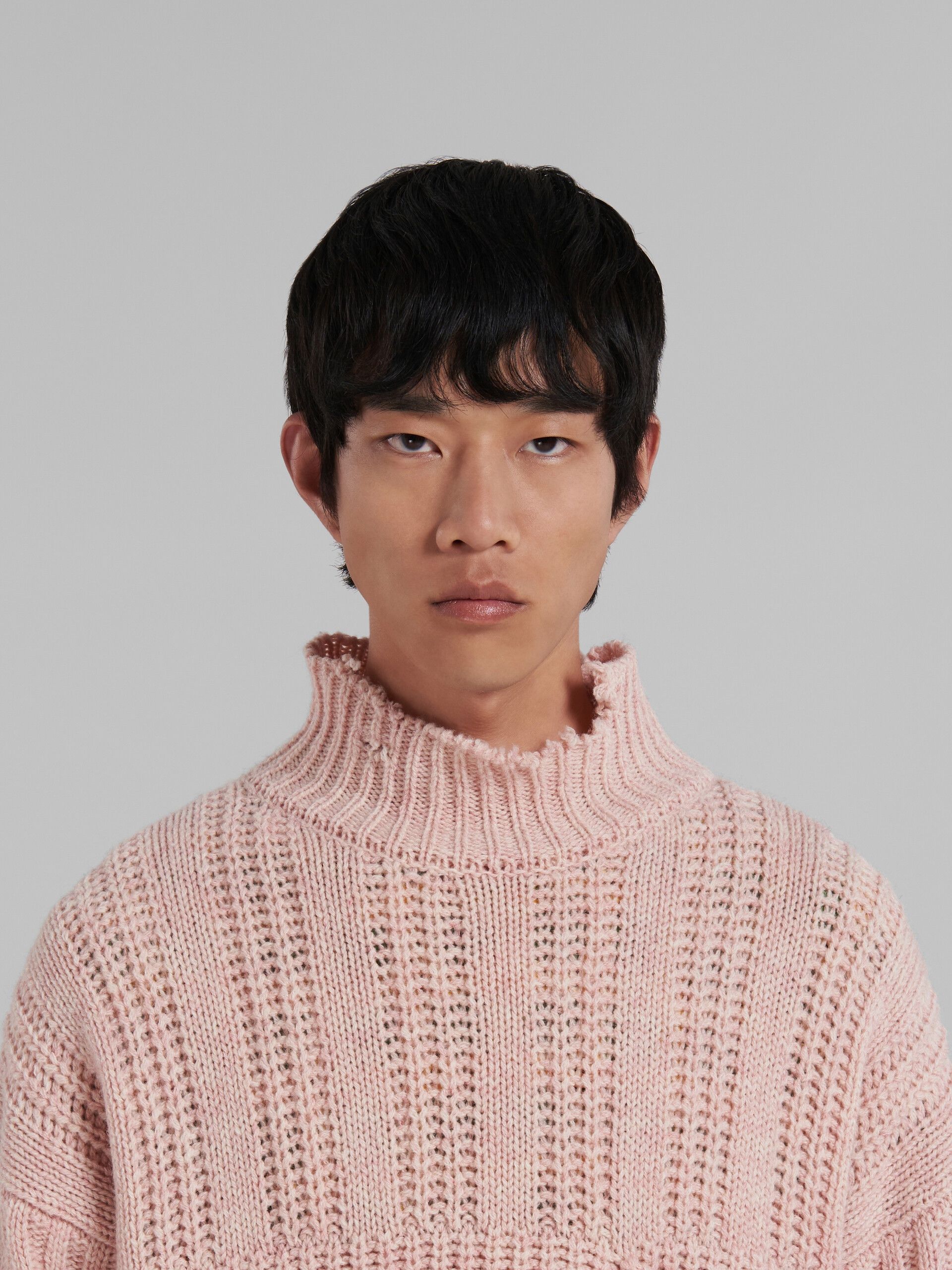 Marni o1w1db10824 Virgin Wool Sweater in Light Pink Size US M / EU 48-50 / 2 - 4 Thumbnail