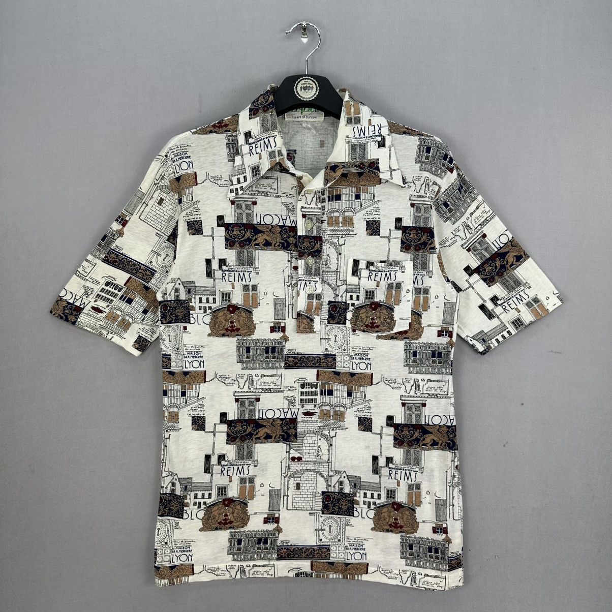 Japanese Brand Vintage 80's Retro Style in 1970s Polo Tee Sharp Collar Size US S / EU 44-46 / 1 - 1 Thumbnail