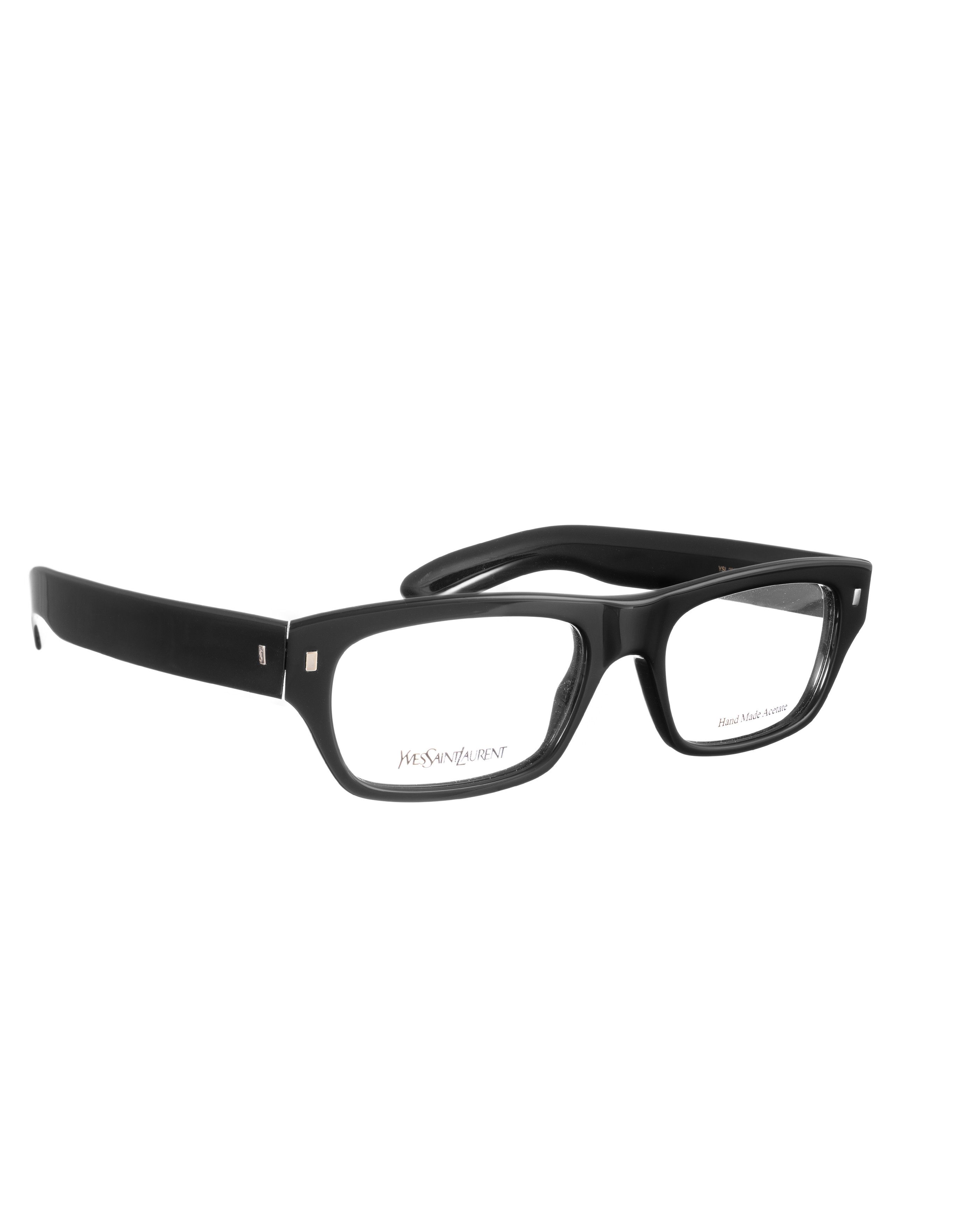 Yves Saint Laurent Yves Saint Laurent 00s Straight Classic Black Glasses Size ONE SIZE - 3 Thumbnail