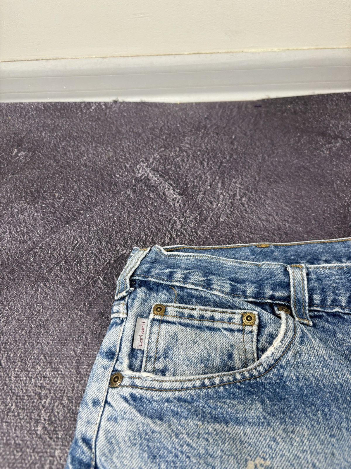 Carhartt Vintage Carhartt Faded Blue USA Denim Hype Baggy Jeans Size US 40 / EU 56 - 15 Thumbnail