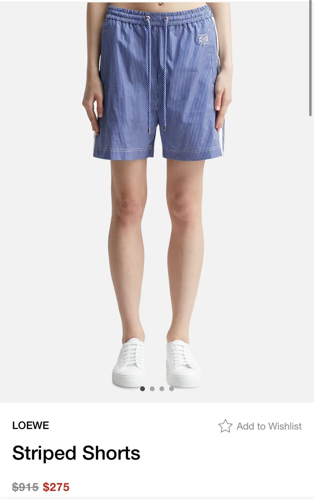Loewe LOEWE Blue White Striped Shorts Size 25" / US 0 / IT 36 - 5 Thumbnail