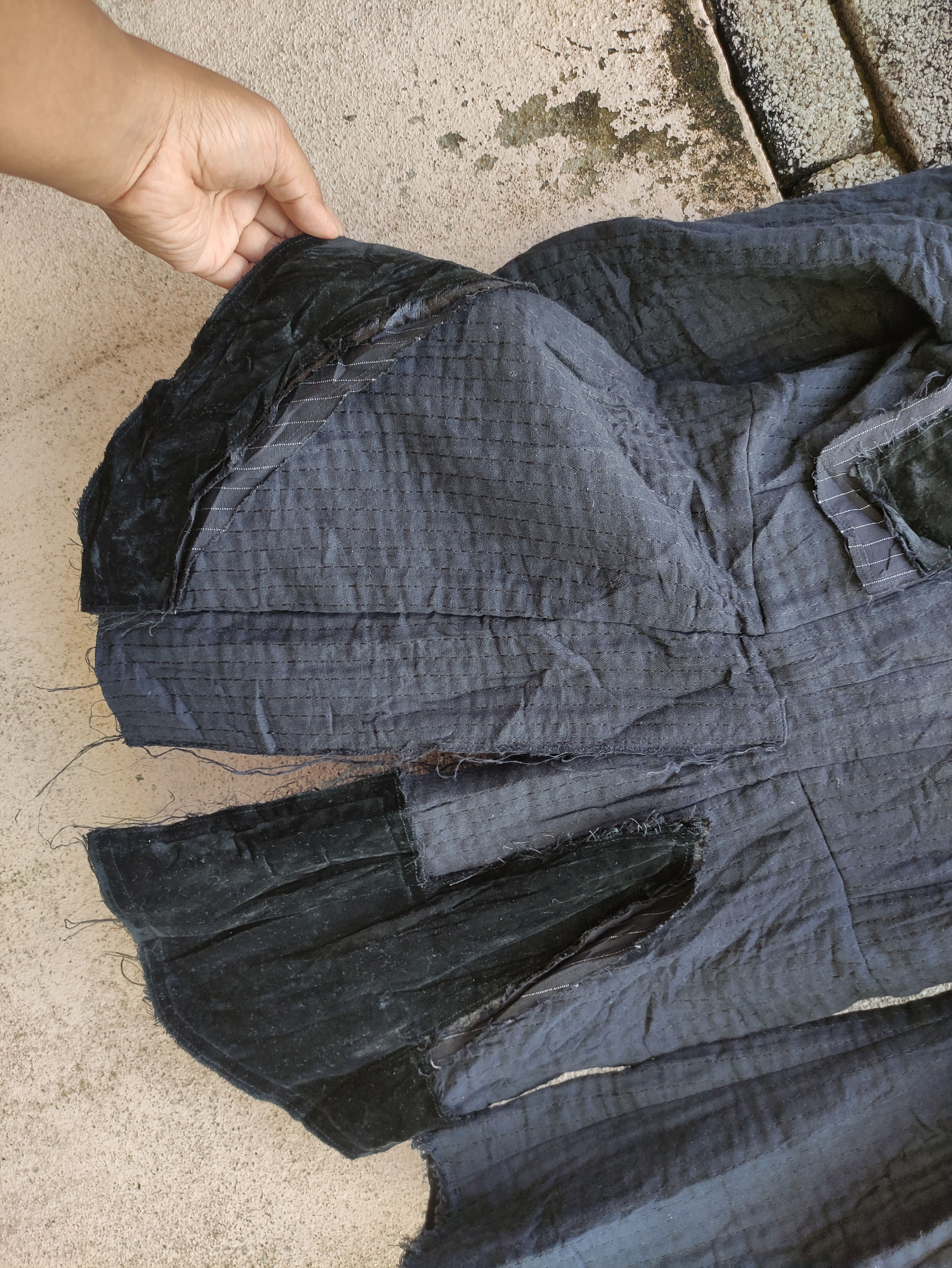 Comme des Garcons COMME DES GARÇONS DESIGN PATCHWORK DISTRESSED OPEN JACKET Size US S / EU 44-46 / 1 - 6 Thumbnail