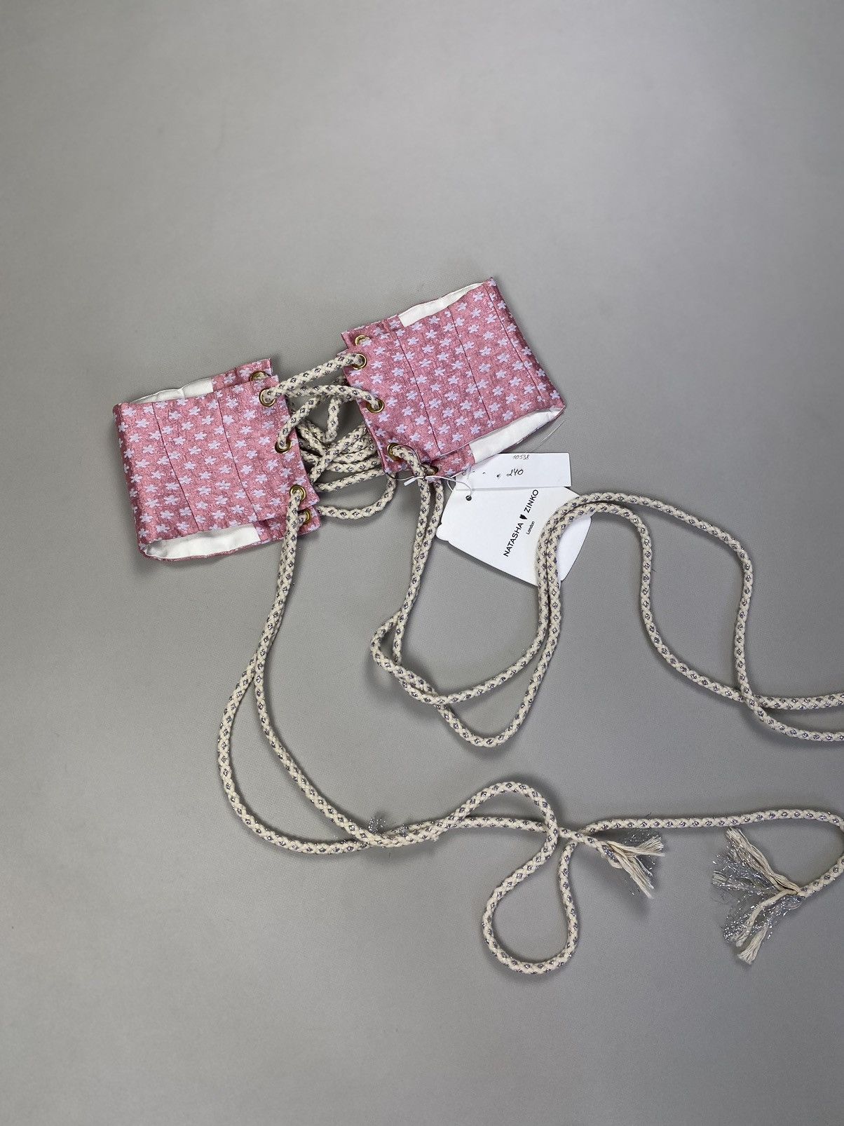 Designer × Natasha Zinko BNWT! Natasha Zinko Brocade Corset Belt size US 0 / IT 38 Size ONE SIZE - 15 Thumbnail