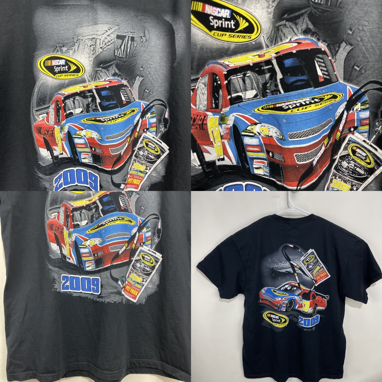 NASCAR Winners Circle Shirt Nascar Mens XL Black Double-Sided 2009 Sprint Cup Series Racing Graphic T-Shirt Size US XL / EU 56 / 4 - 8 Thumbnail
