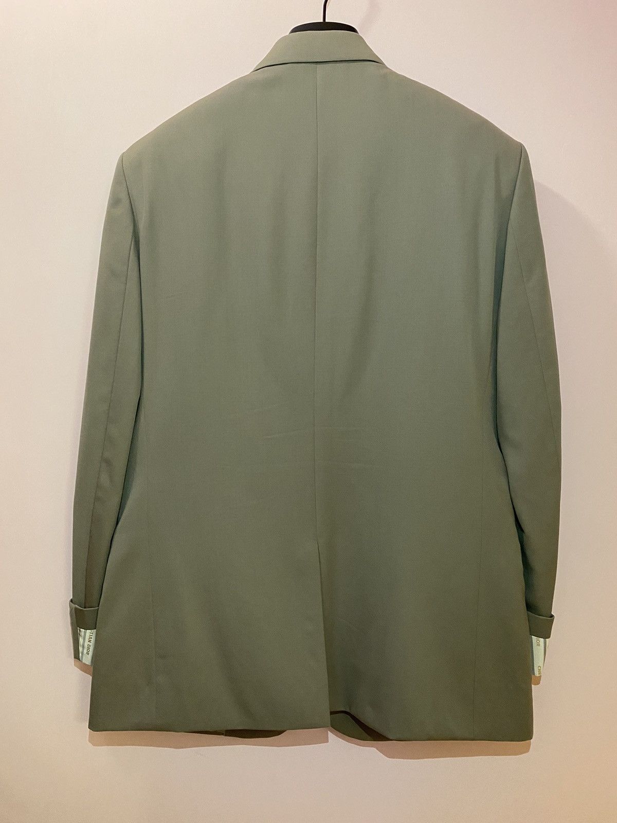 Dior Dior beige wool rolled sleeves blazer jacket 46 Size 46R - 3 Thumbnail