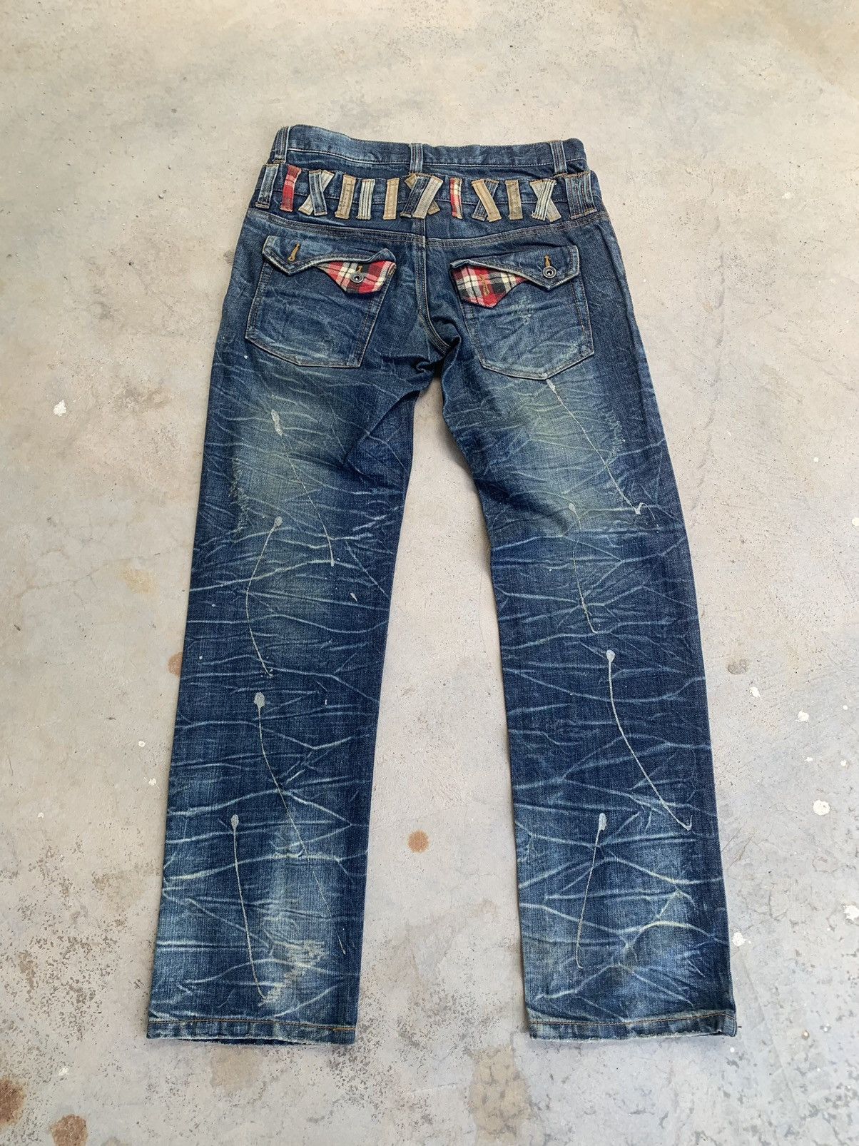 Japanese Brand Double Waist Jeans Pants Size US 32 / EU 48 - 2 Thumbnail