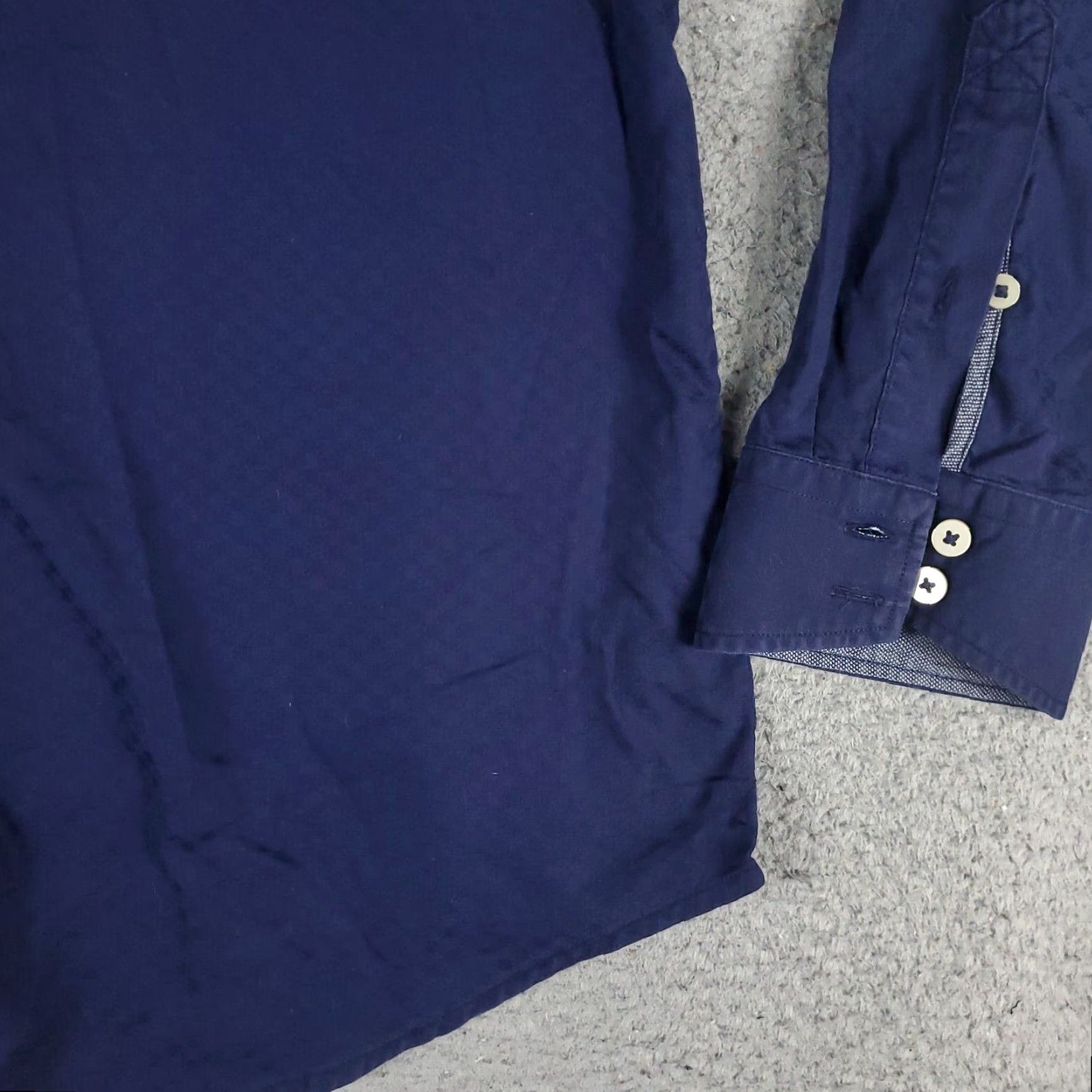 Tommy Bahama VINTAGE Tommy Bahama Shirt Mens Large Blue Cotton Casual Button-Up Long Sleeve Mens Size US L / EU 52-54 / 3 - 4 Thumbnail