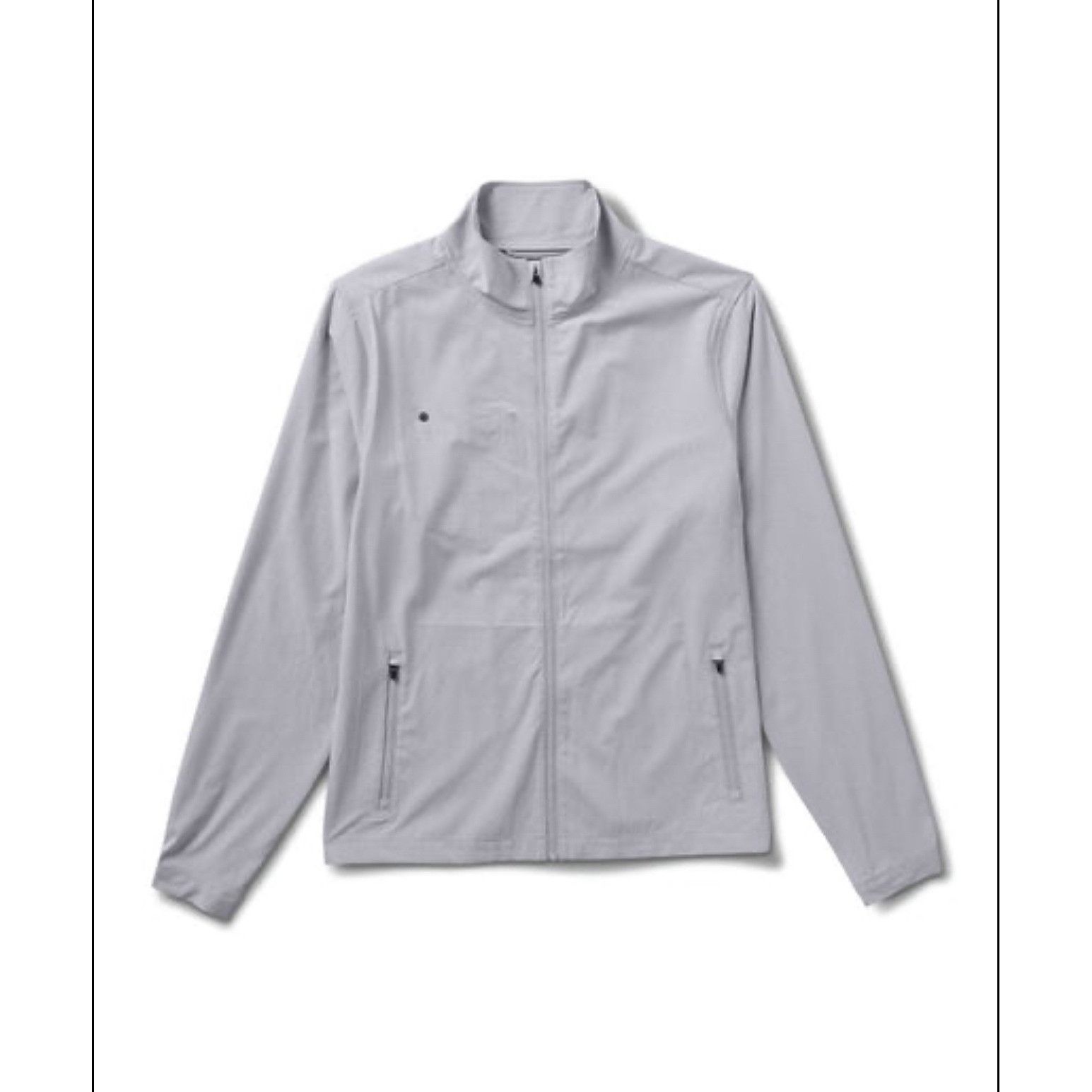 Vuori Vuori Mens Venture Track Jacket Light Gray Full Zip Lightwei Size US XL / EU 56 / 4 - 4 Thumbnail
