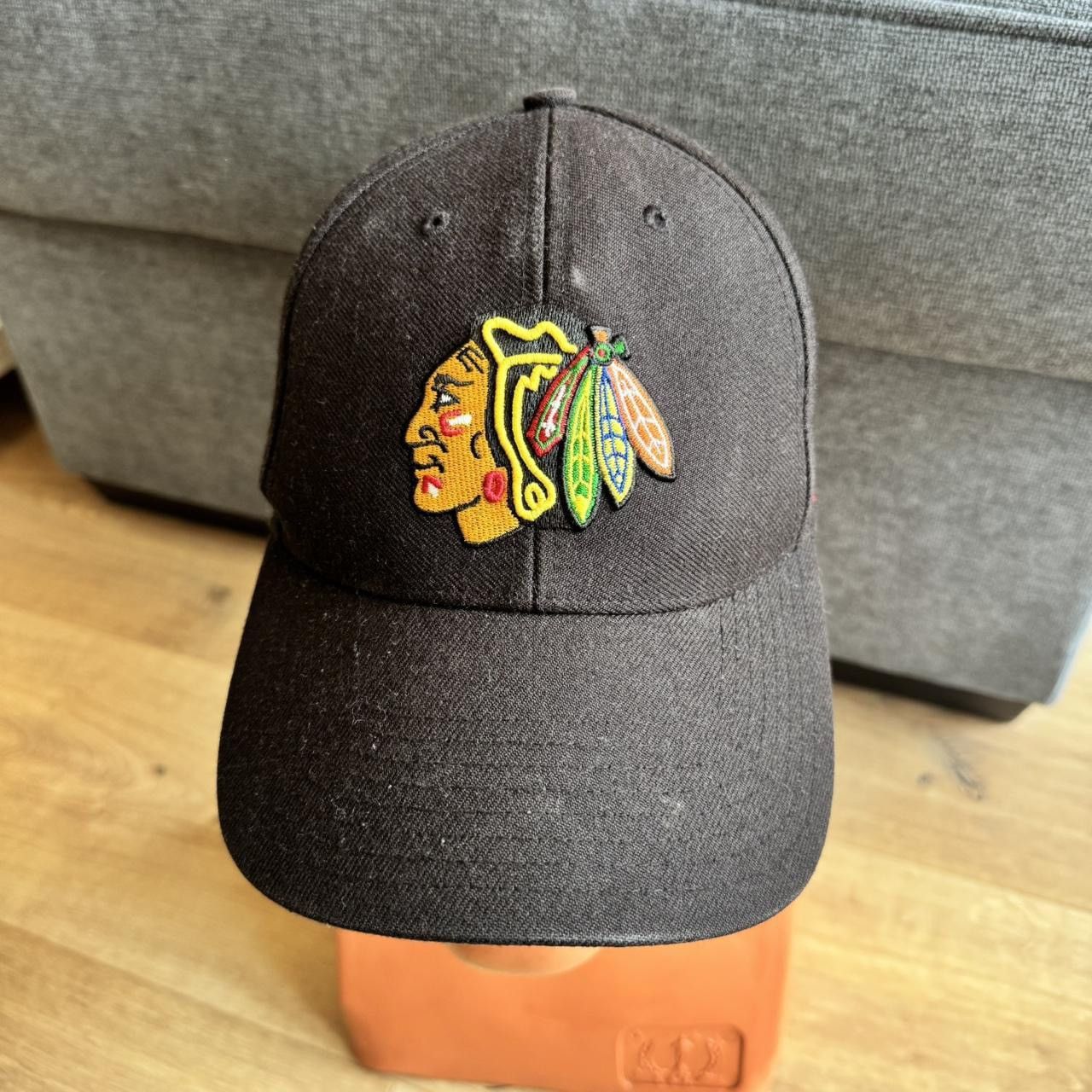 47 Brand Blackhawks NHL Hat 47 Brand Adjustable Baseball Cap Size ONE SIZE - 8 Thumbnail