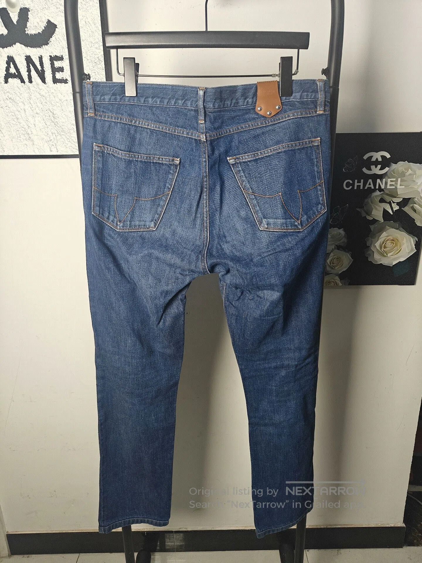 Louis Vuitton Authentic LV Denim Jeans with Leather Tag. Size US 32 / EU 48 - 2 Thumbnail