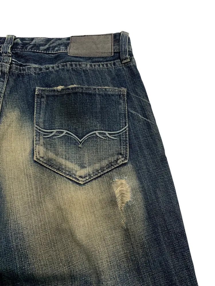 GOSTAR DE FUGA FUGA flared button fly jeans crazy disstressed ripped Size US 32 / EU 48 - 4 Thumbnail