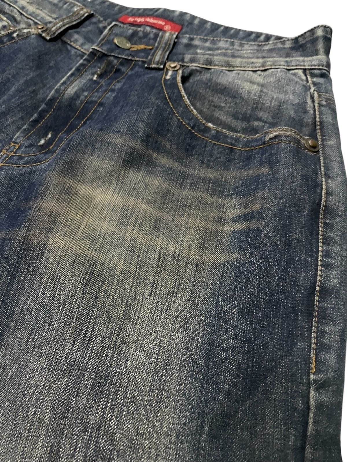 Hysteric Glamour × Japanese Brand × Valentino Rudolph Valentino Japan Mud Wash Baggy Loose Jeans Size US 32 / EU 48 - 8 Thumbnail