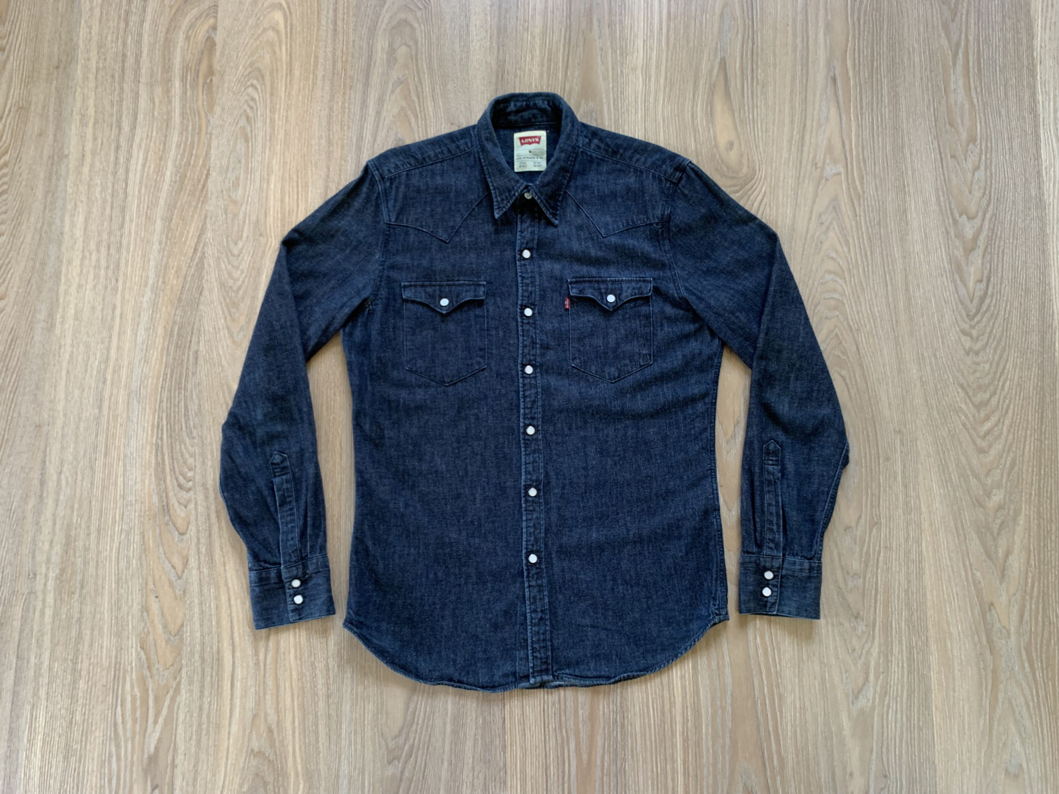 Levi's × Levi's Vintage Clothing × Vintage Levis Mens Denim Button Up Blue Jeans Shirt Size US M / EU 48-50 / 2 - 10 Thumbnail