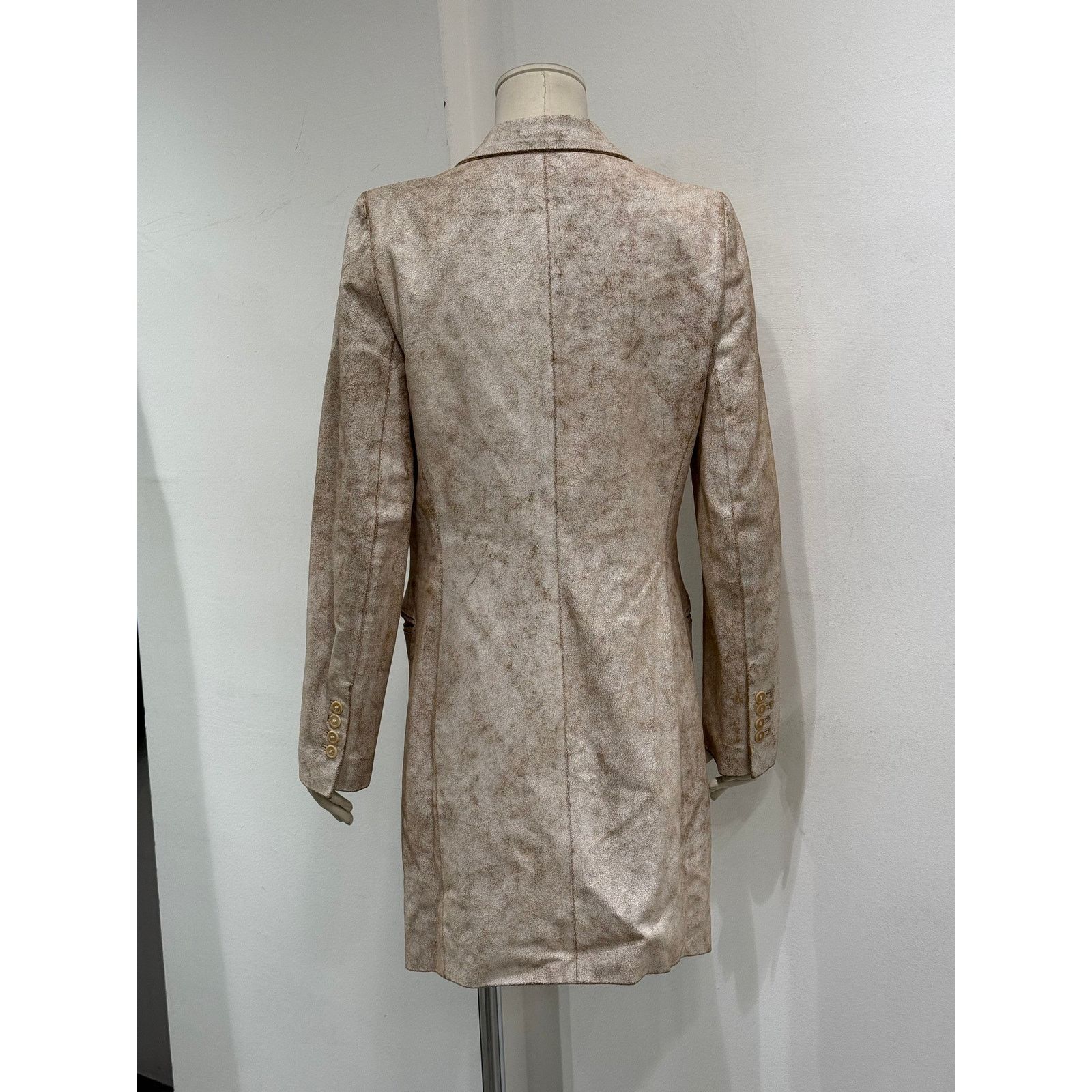 Ann Demeulemeester S/S2002 Ann Demeulemeester distressed cracked leather coat Size S / US 4 / IT 40 - 7 Thumbnail