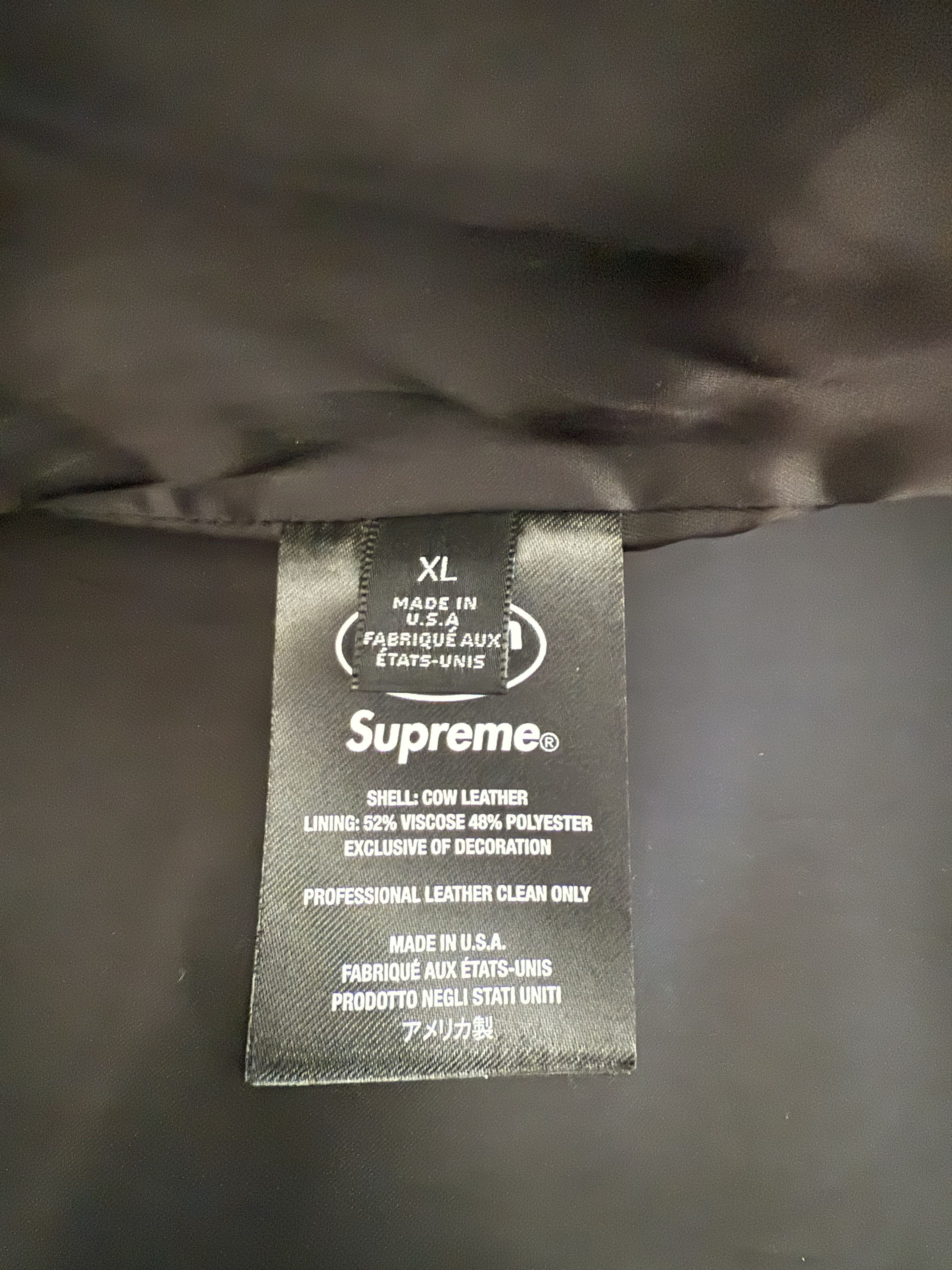 Hysteric Glamour × Supreme × Vanson Leathers Supreme x HYSTERIC GLAMOUR x Vanson Leathers® Jacket Size US XL / EU 56 / 4 - 9 Thumbnail