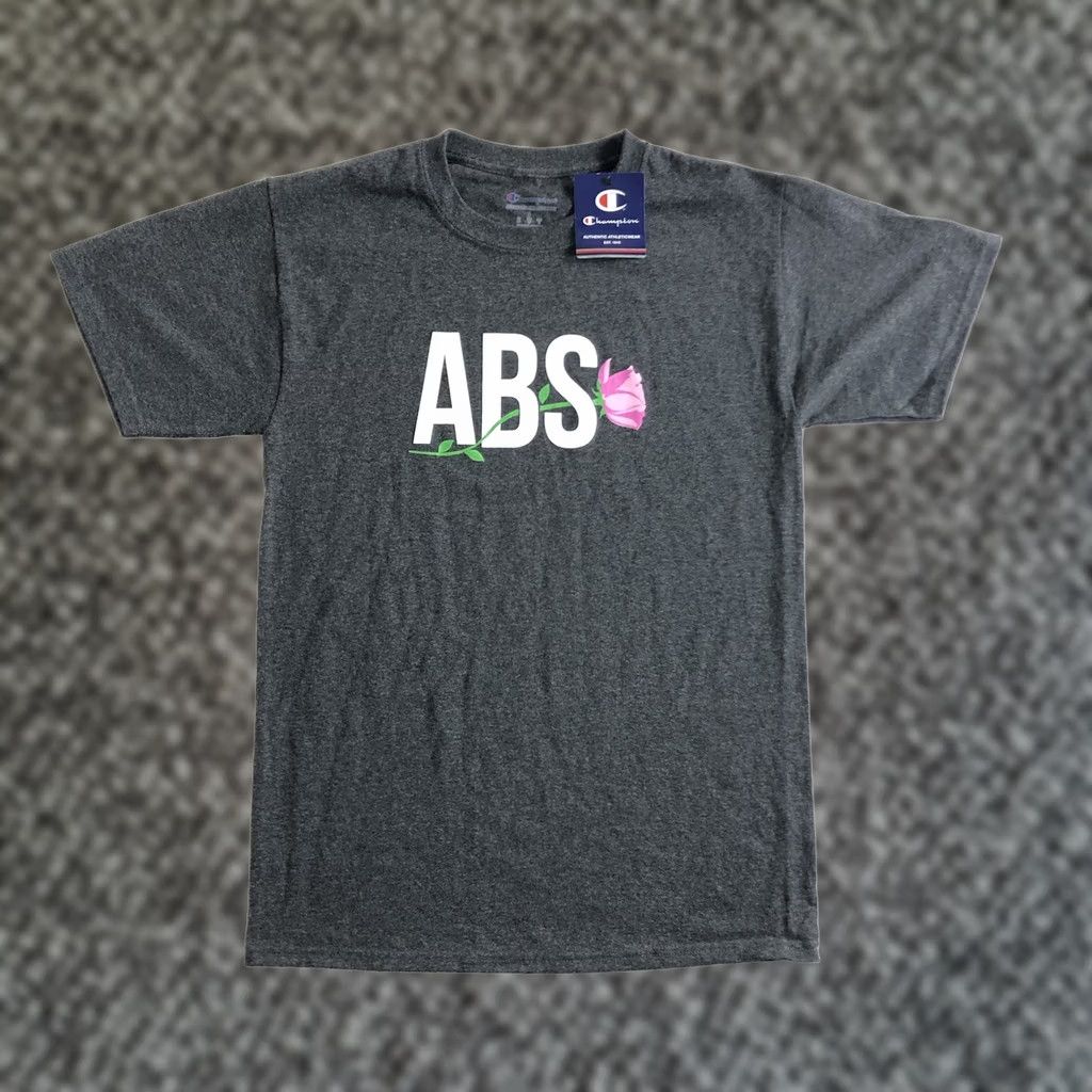 Champion Champion Mens T-Shirt Gray Size Small Abs Rose Logo Graphic Tee Size US S / EU 44-46 / 1 - 1 Thumbnail