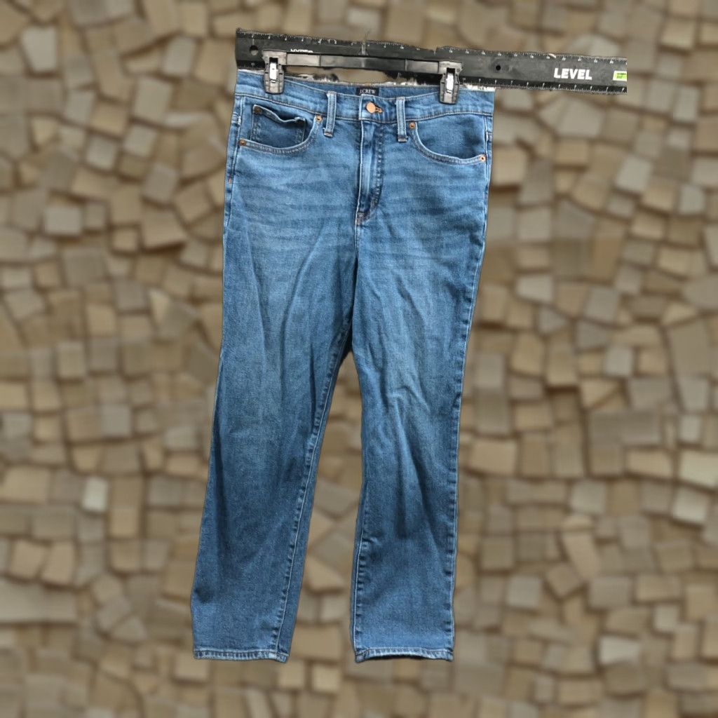 J.Crew J.Crew Essential Straight Jeans Womens 30 Medium Blue Size 30" / US 8 / IT 44 - 1 Thumbnail