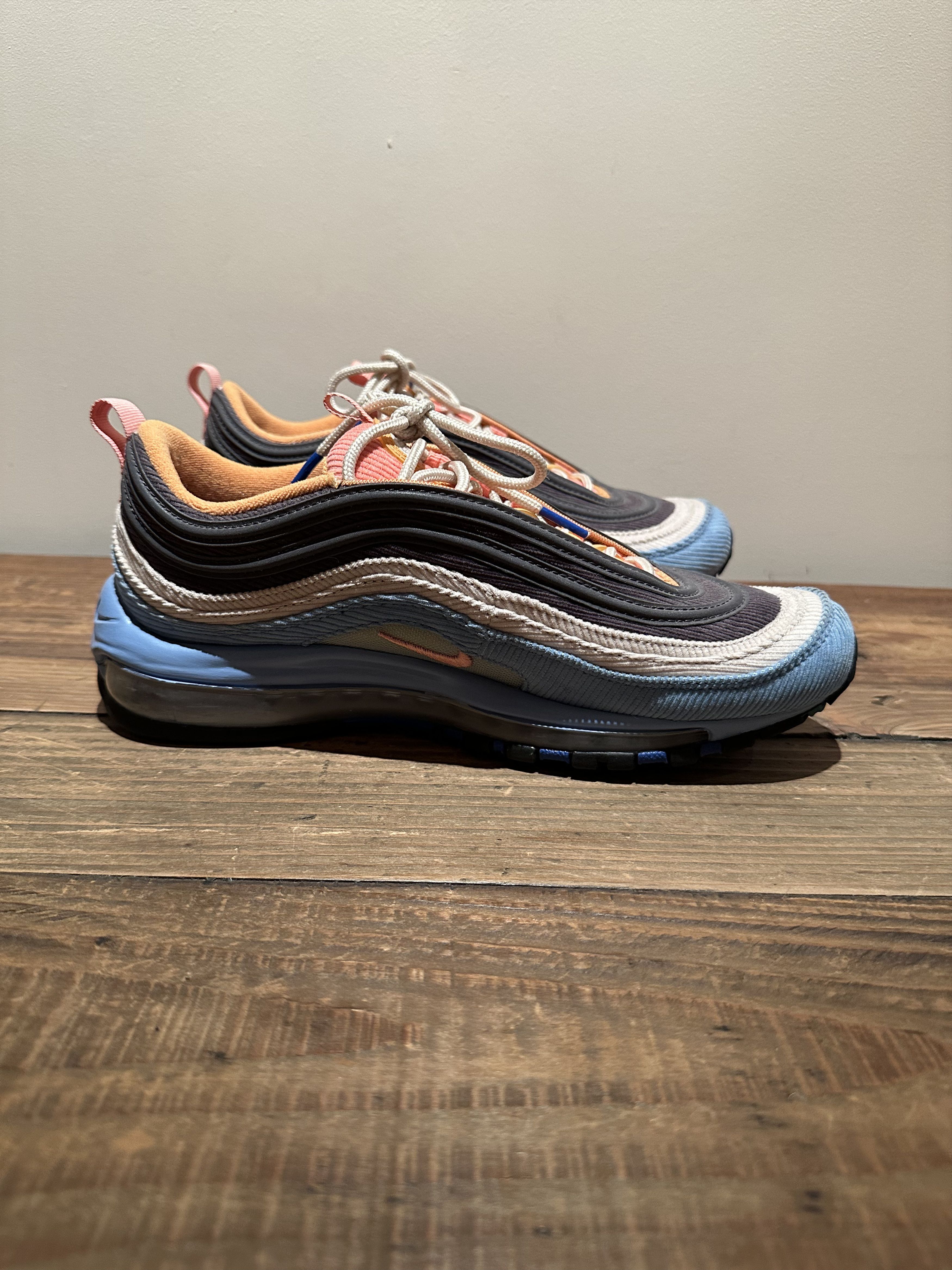 Nike Nike Air Max 97 Light Blue Corduroy Pack Size US 8.5 / EU 41-42 - 4 Thumbnail