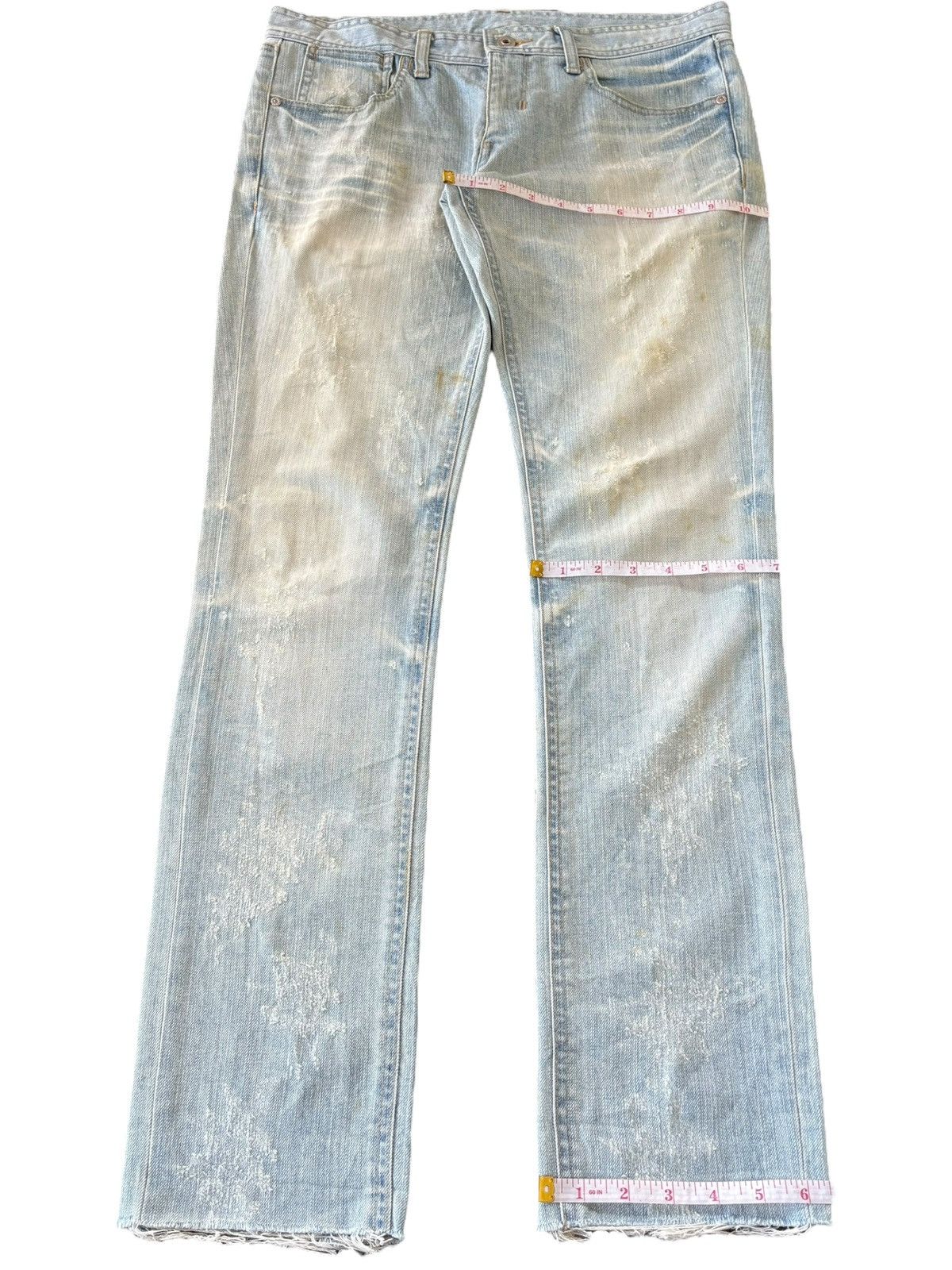 Black Barrett Vintage Japanese Black Barrette Light Mud Wash Distres Jeans Size US 34 / EU 50 - 10 Thumbnail