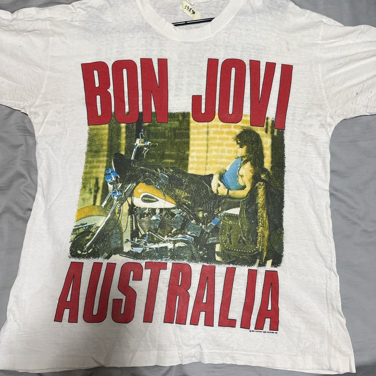 Vintage Bon Jovi Australia 1989 Size US XL / EU 56 / 4 - 3 Thumbnail