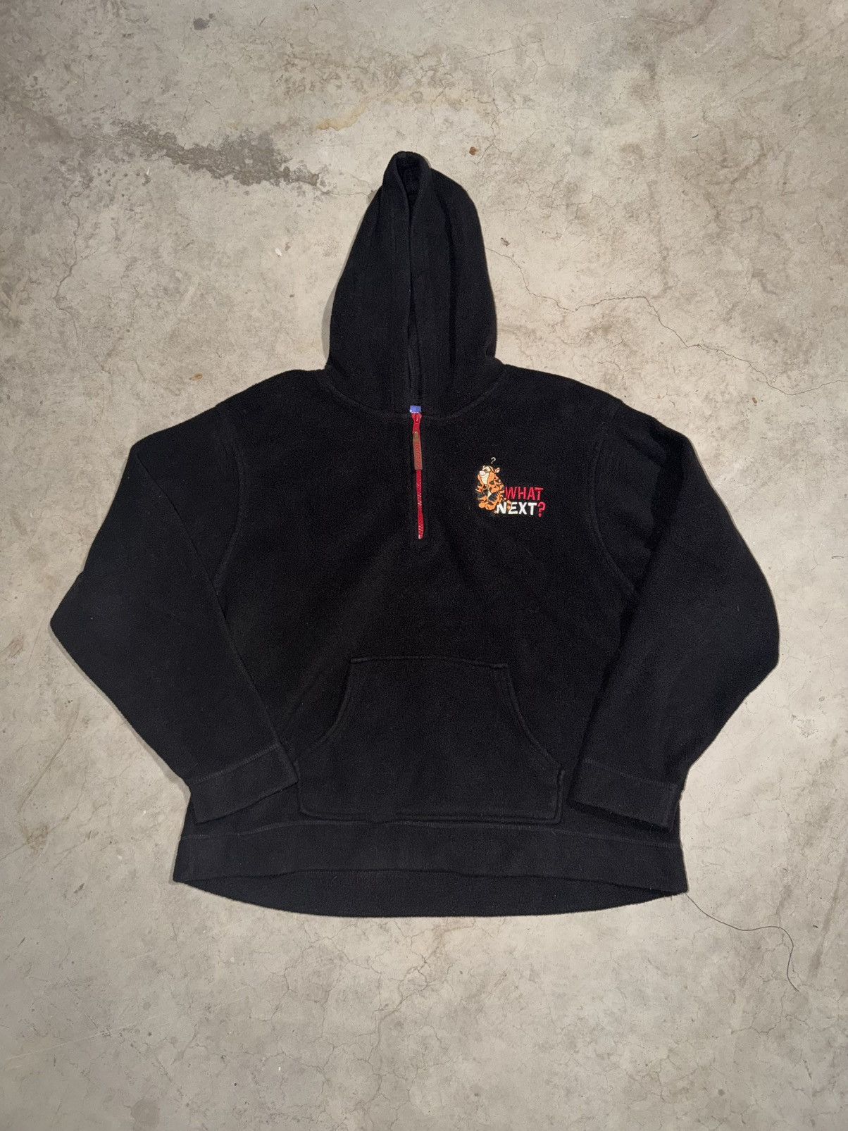 Disney Vintage Disney Tigger 1/4 Zip Black Fleece Hoodie Pullover Size US XL / EU 56 / 4 - 1 Thumbnail