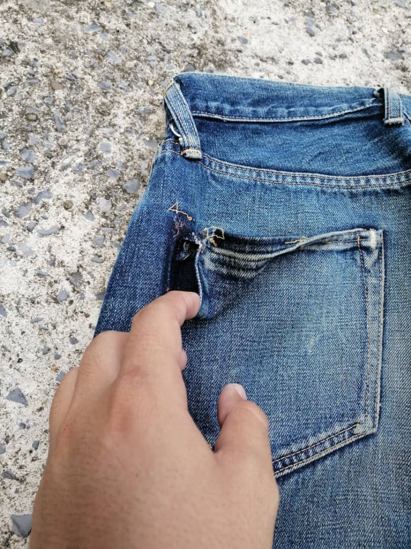 Denime × Japanese Brand Denime Made In Japan Selvedge Distressed Denim Jeans Size US 28 / EU 44 - 3 Thumbnail