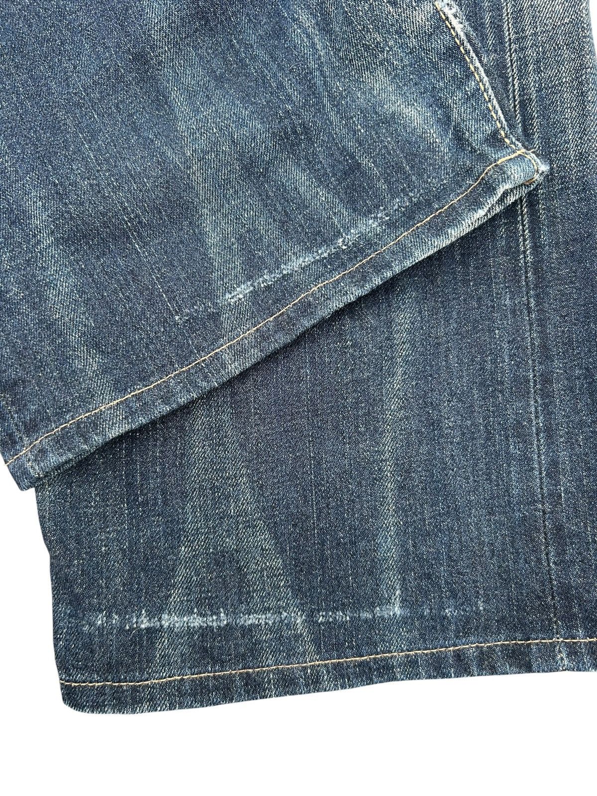 Kapital Vintage Buckle Back Edwin Selvedge Distressed Denim Jeans Size US 39 - 12 Thumbnail