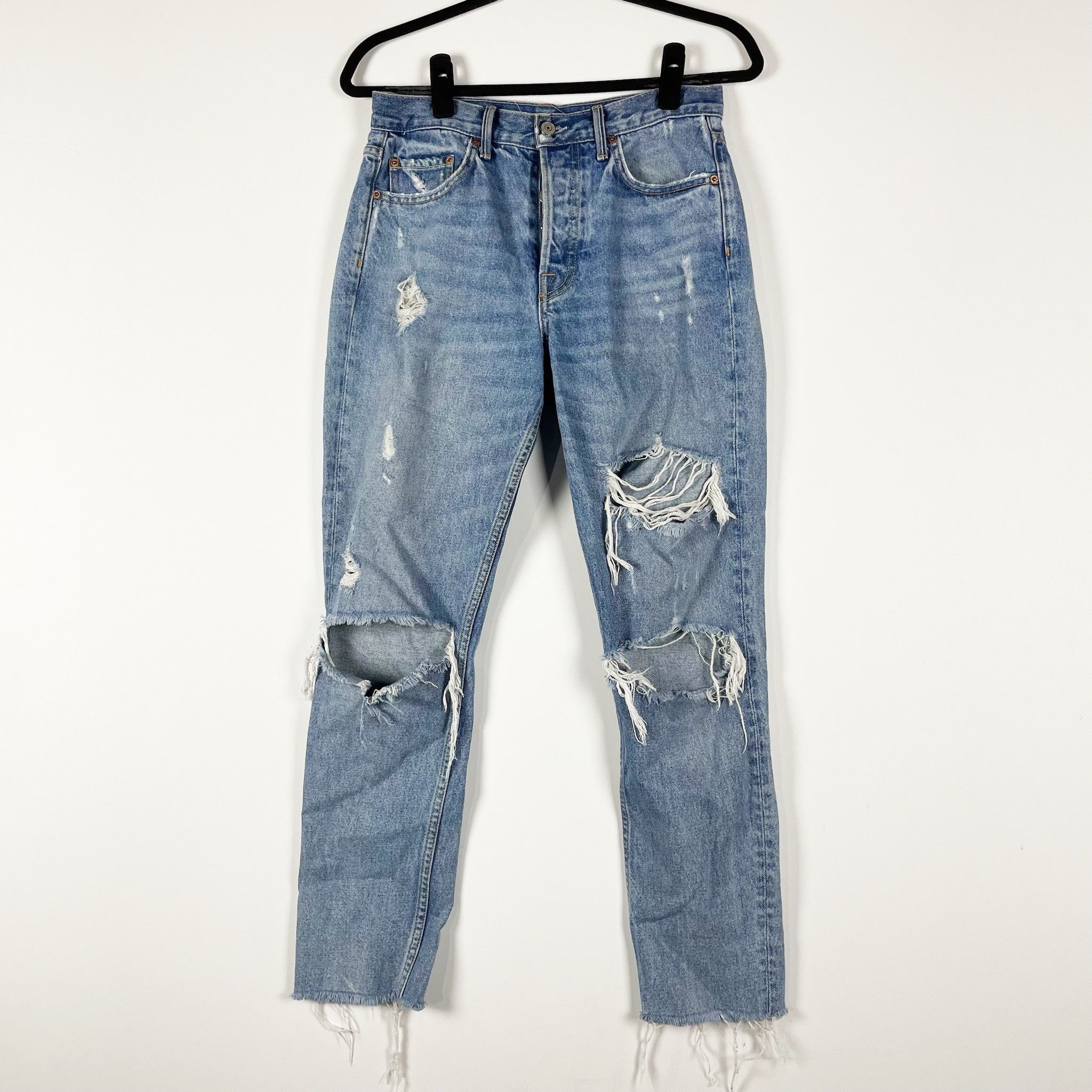 GRLFRND GRLFRND Karolina Cotton Ripped Distressed Size 27" / US 4 / IT 40 - 1 Thumbnail