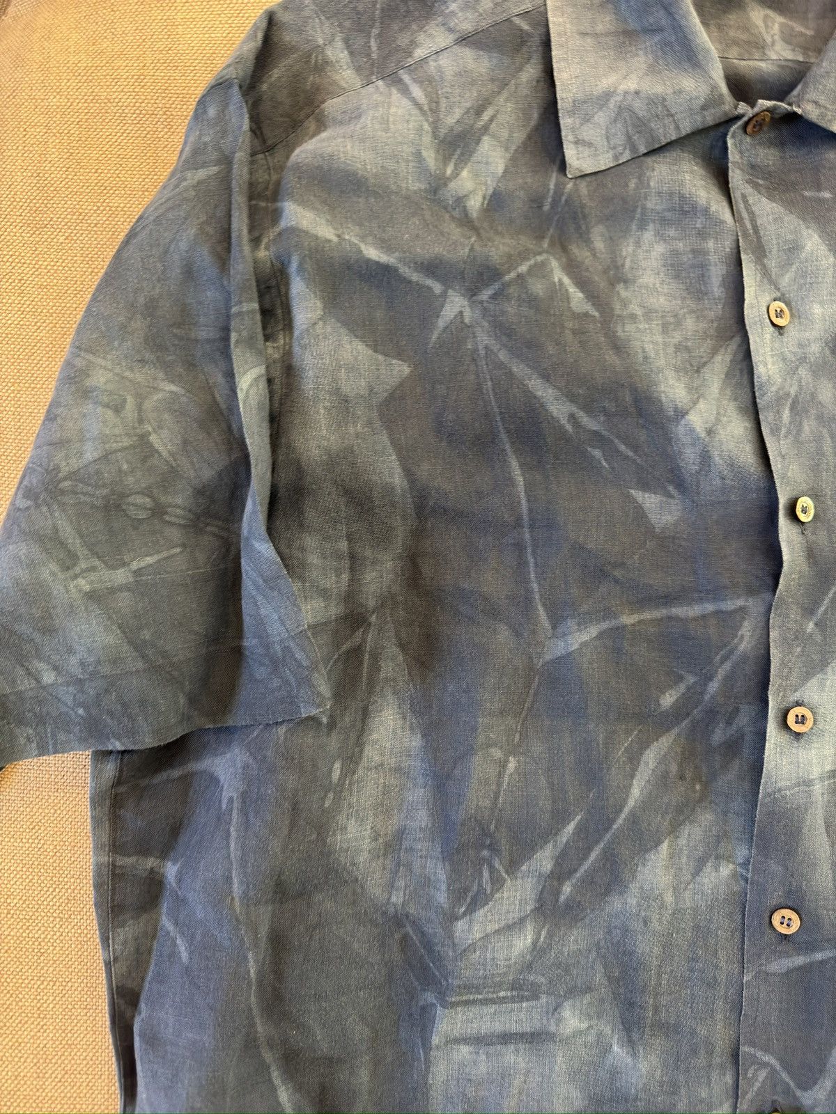 Brioni Brioni Made in Italy Linen Floral Print Shirt Size XL Size US XL / EU 56 / 4 - 9 Thumbnail
