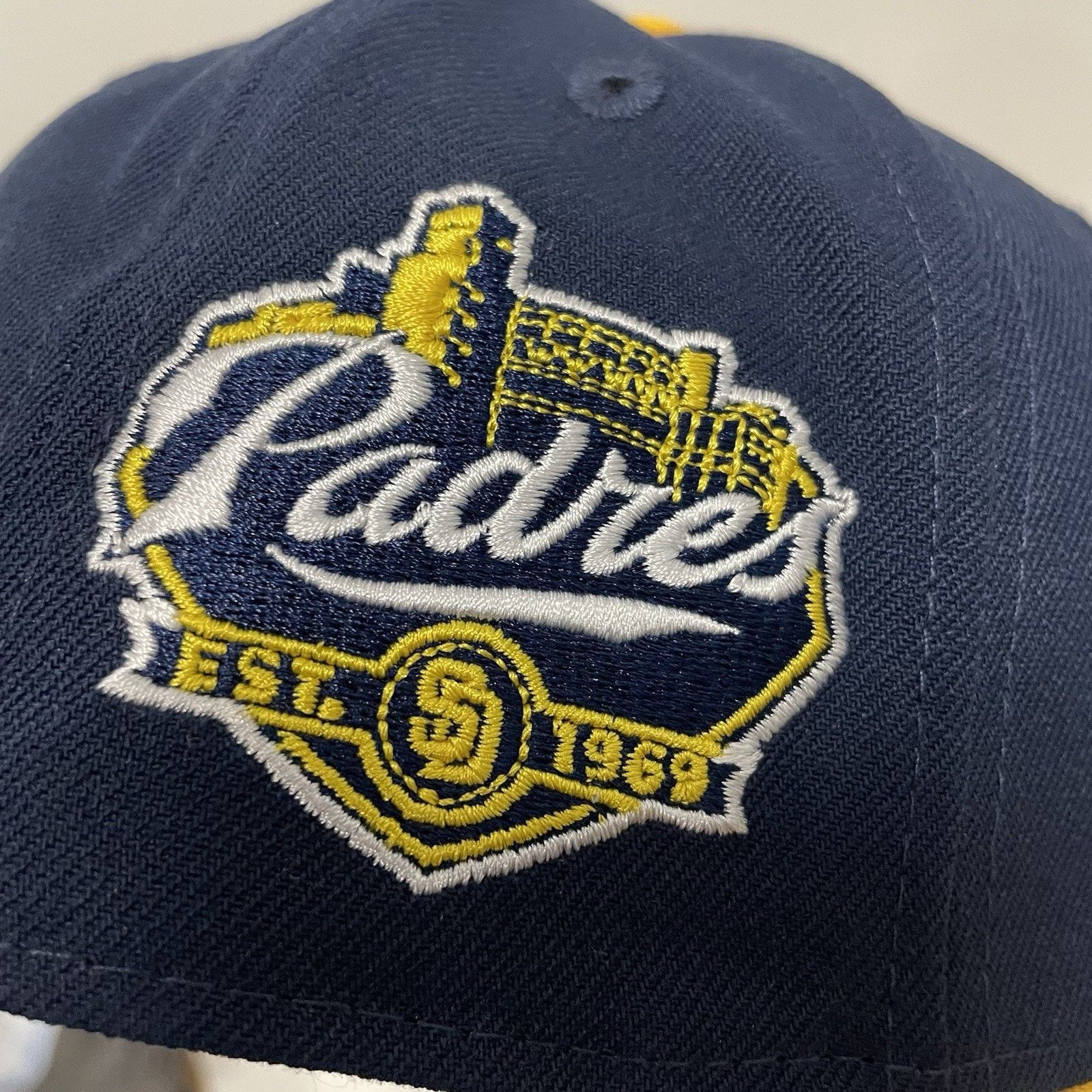 New Era New Era MLB Padres 59FIFTY Fitted Hat Cap Navy 1969 Patch Size ONE SIZE - 7 Thumbnail