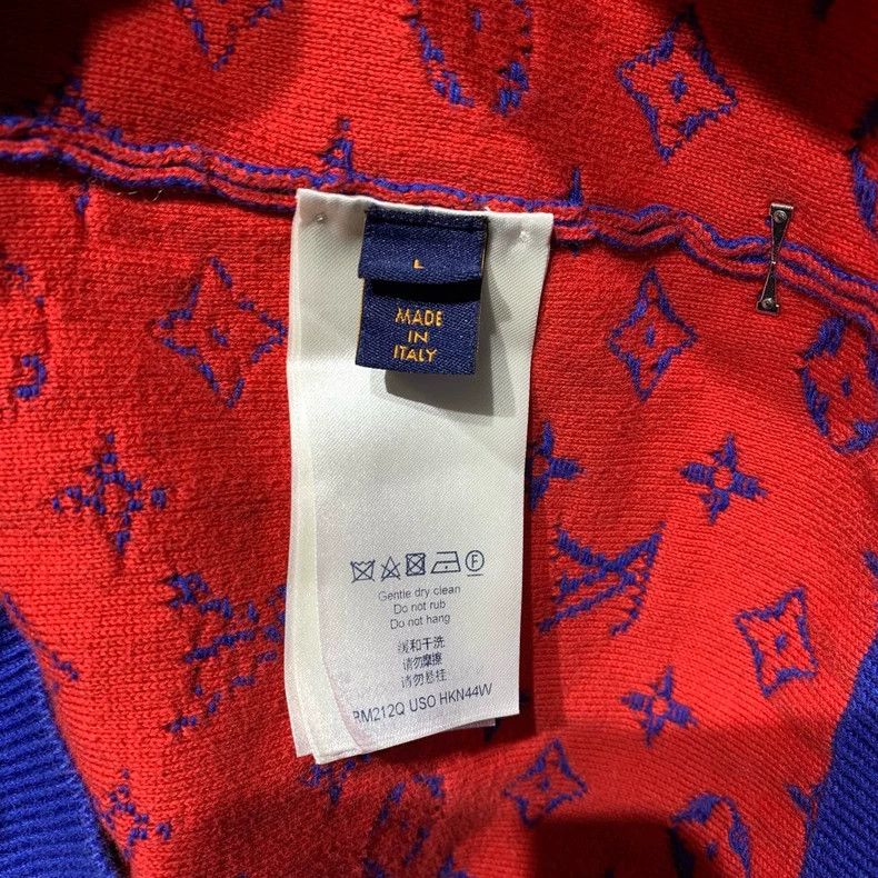 Louis Vuitton Louis Vuitton Red and blue gradient knitted sweater 2501-Ne Size US L / EU 52-54 / 3 - 3 Thumbnail