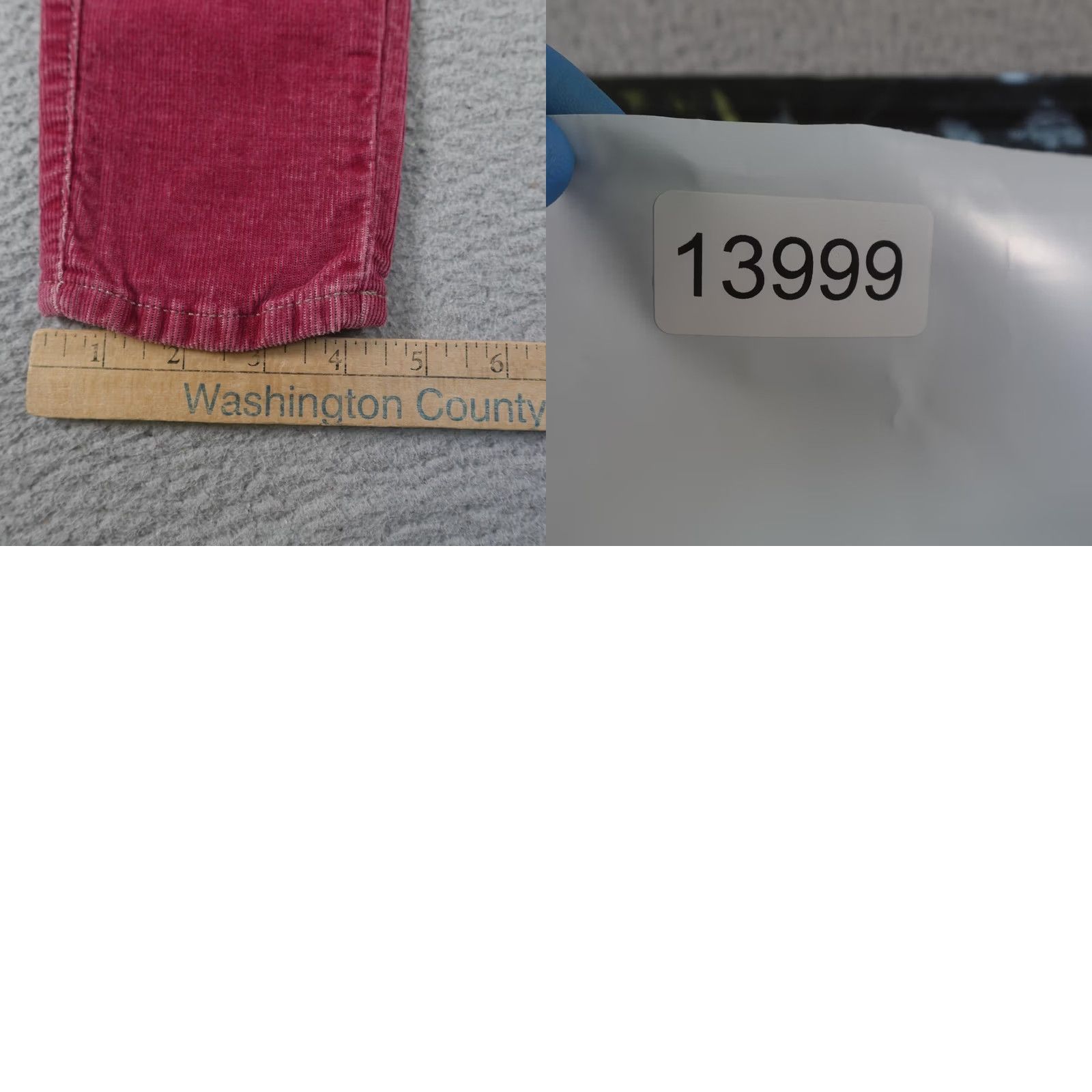Pinko Siwy Jeans Womens Pink Corduroy Low Rise Skinny Stretch 5 Pocket Embroidered Denim Jeans 23 Size 40" / US 18 - 9 Thumbnail