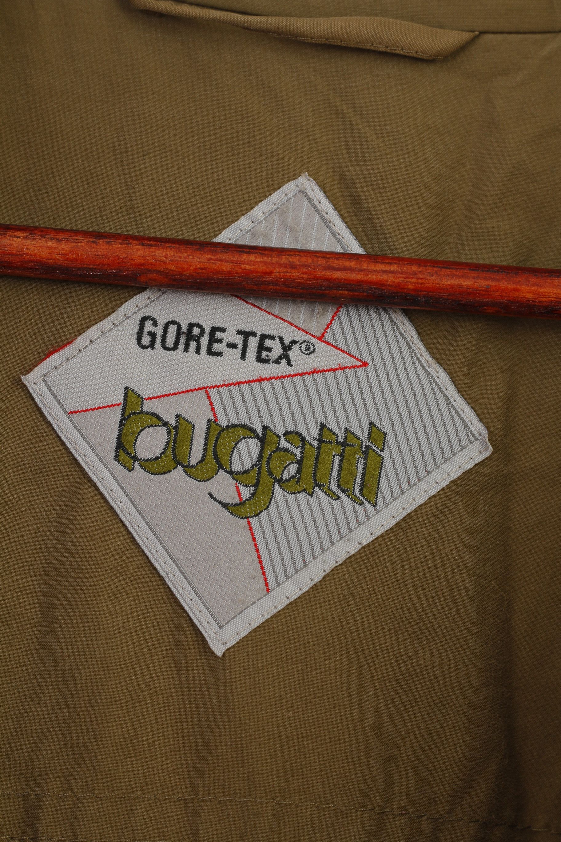 Bugatti Bugatti Men 52 XL Coat Khaki Cotton Full Zipper Vintage 0866 Size US XL / EU 56 / 4 - 7 Thumbnail