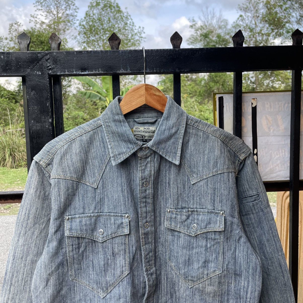 Japanese Brand 🔥🇯🇵Dogman Stoned Washed Double Pocket Denim Chore Jacket Size US M / EU 48-50 / 2 - 4 Thumbnail